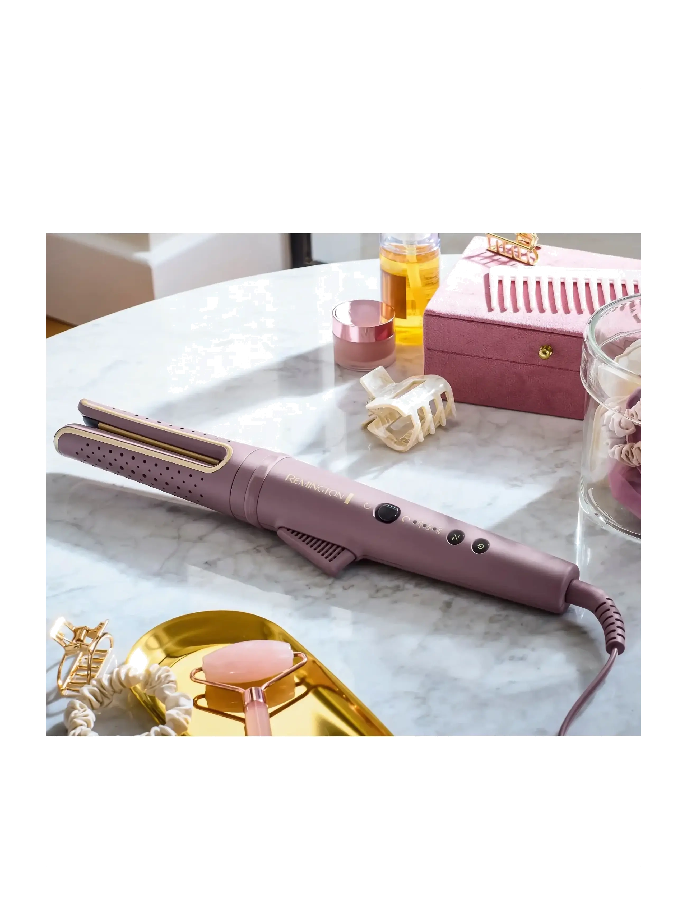 Remington - AIRvive™ Rotating Curling Wand​ - locktång - pink - 2