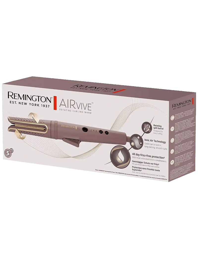 Remington - AIRvive™ Rotating Curling Wand - lokitangid - pink - 4