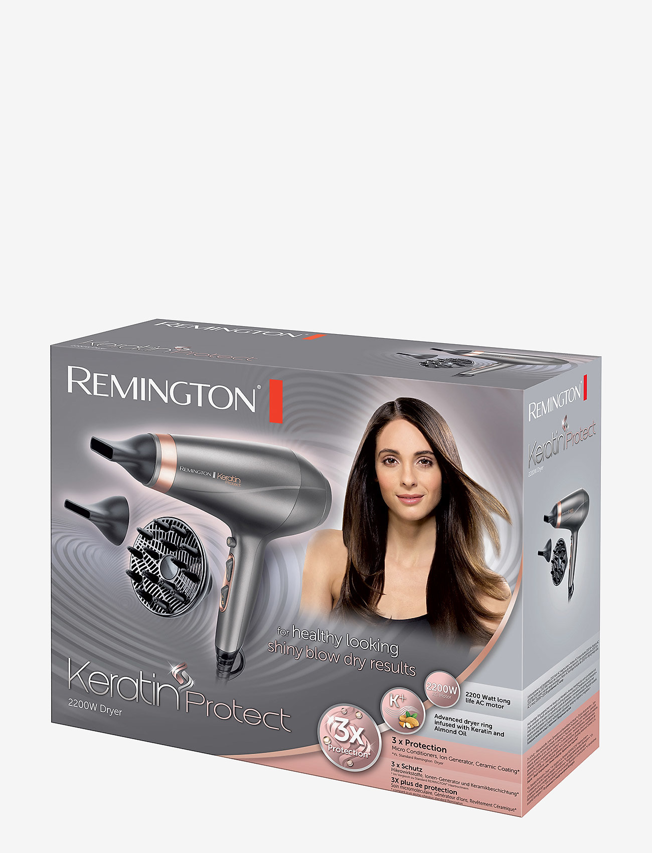 Remington - Keratin Protect Dryer 2200 - matu fēni - no color - 1