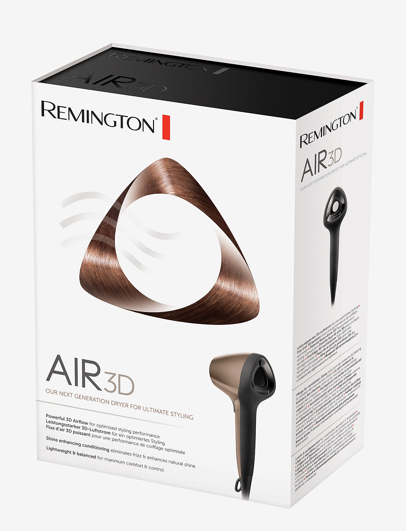 Remington - Air3D Dryer bronze - hårfønere - no color - 1