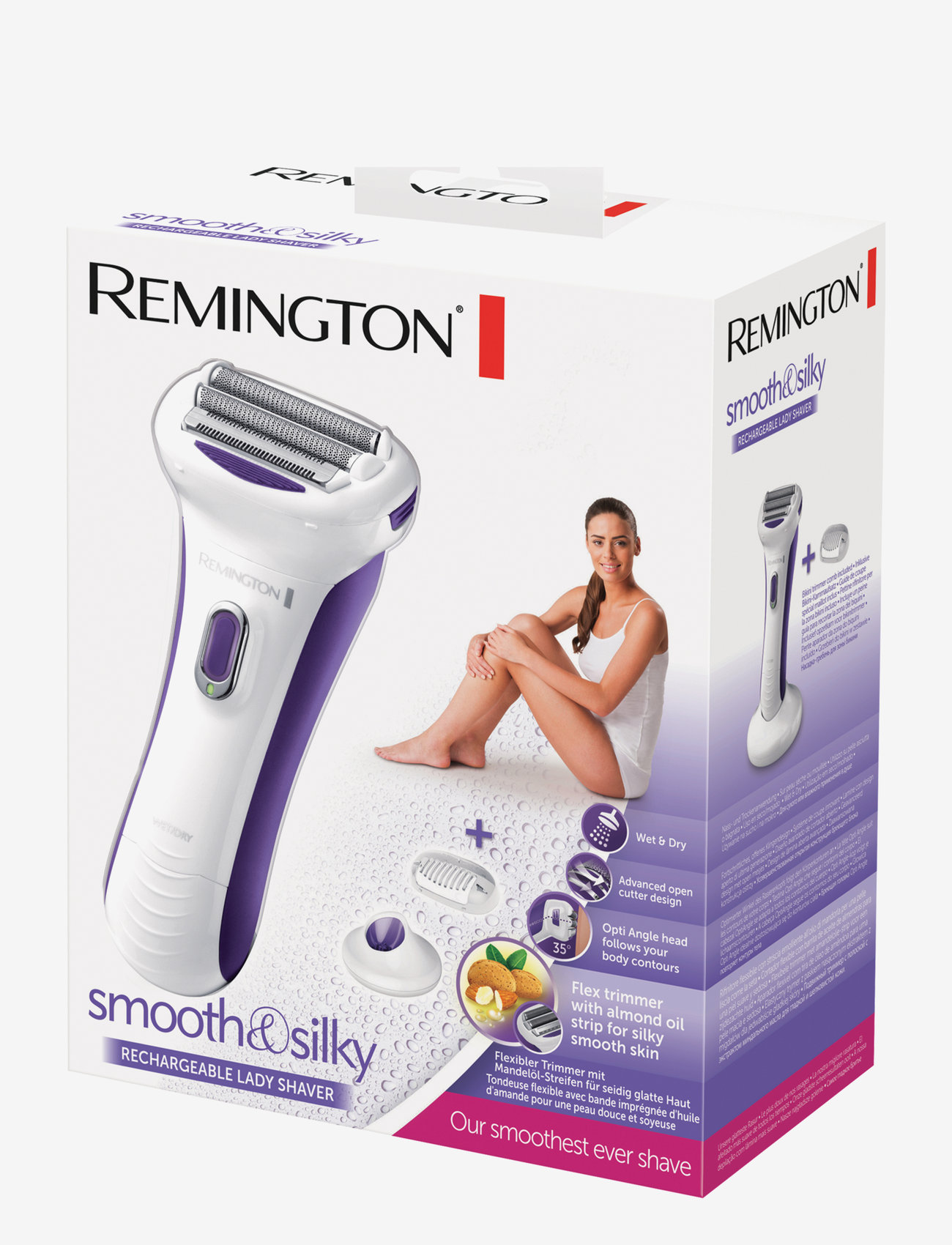 Remington - WDF5030 SMOOTH & SILKY Rechargeable LadyShaver - rakning - no color - 1