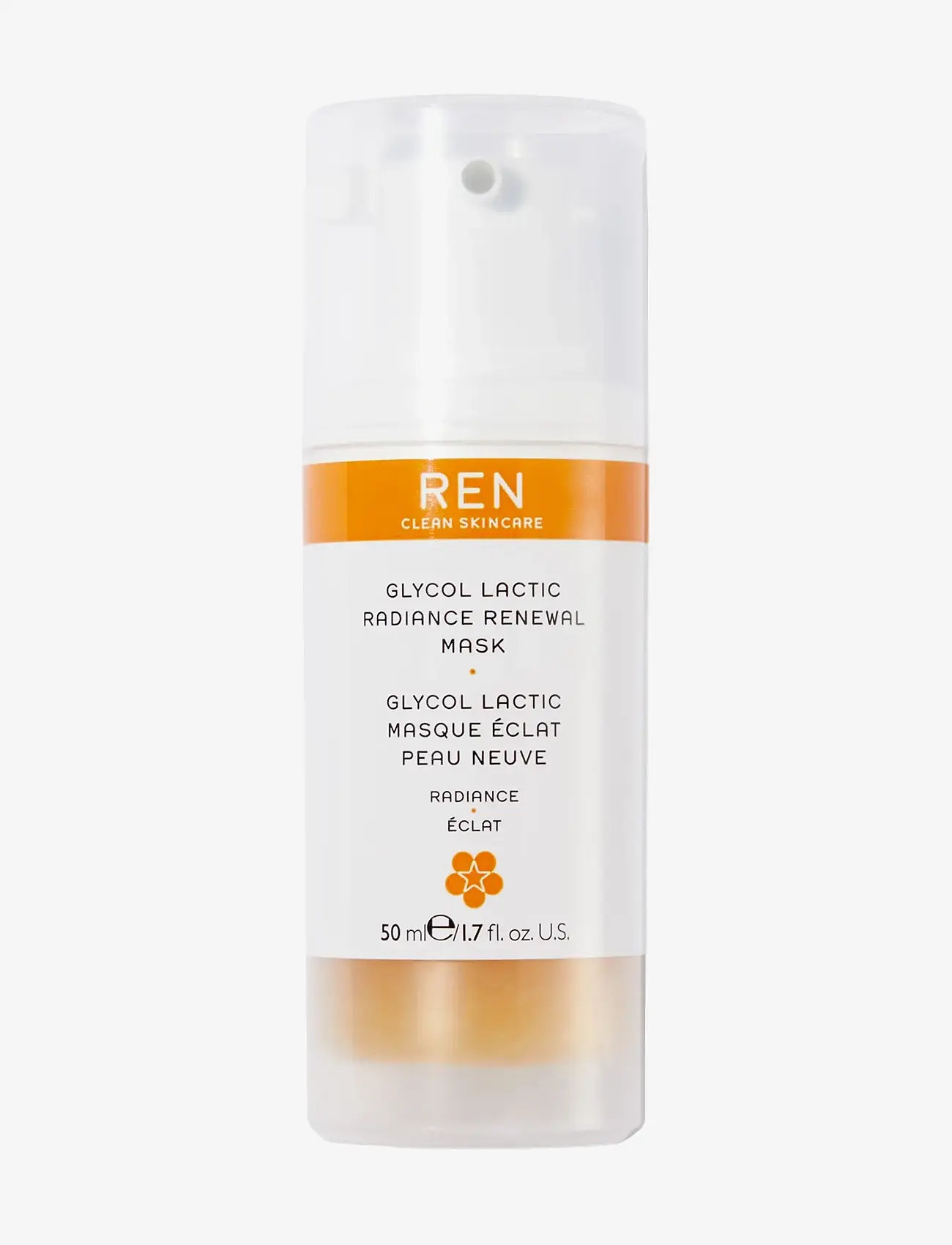 REN - GLYCOLACTIC RADIANCE RENEWAL MASK - fuktighetsgivende masker - clear - 0