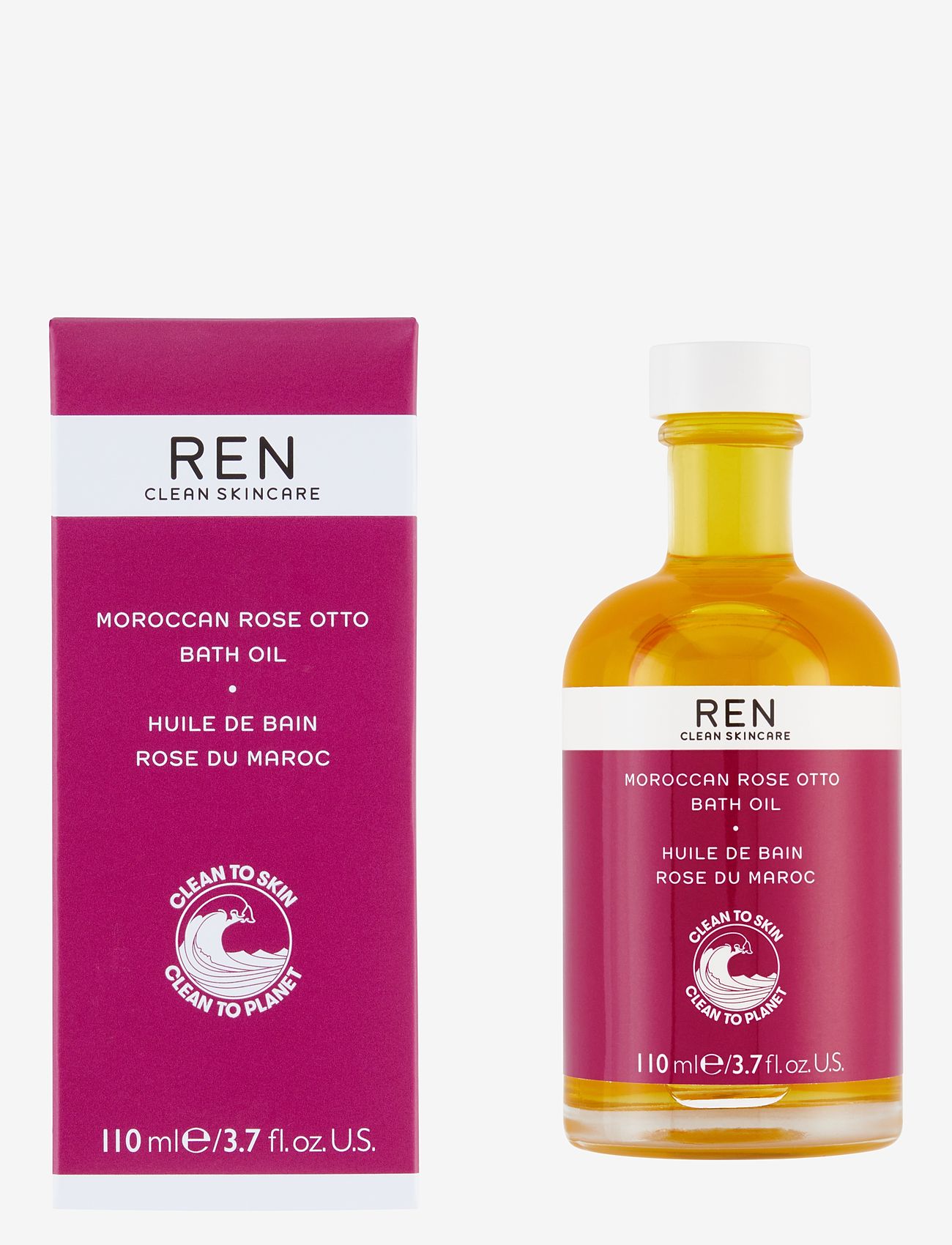 REN - MOROCCAN ROSE OTTO BATH OIL 110 ML - clear - 1