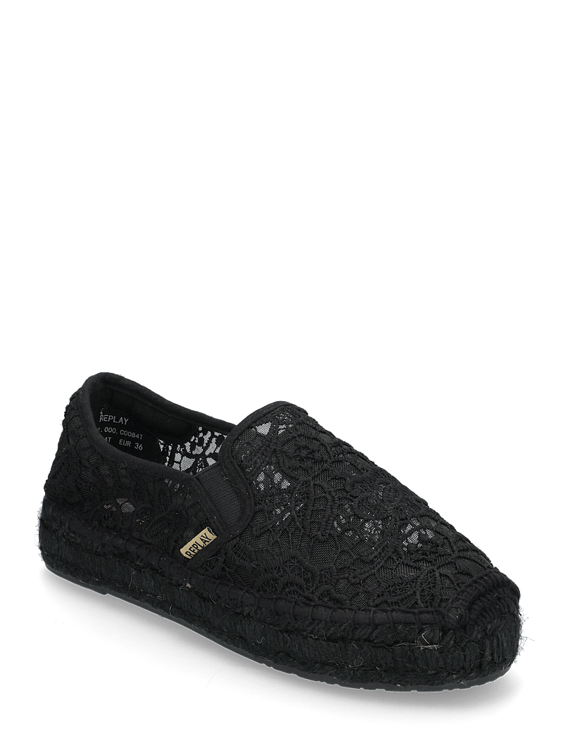 Replay - NASH MACRAME' - espadrillos - black - 0