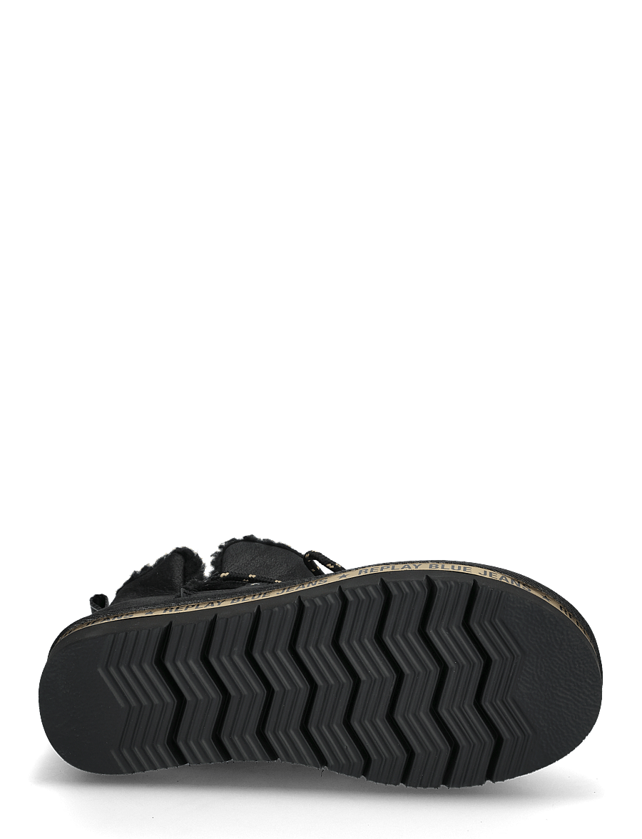Replay - MOVE HILL - bottines doublés teddy - black 1 - 4