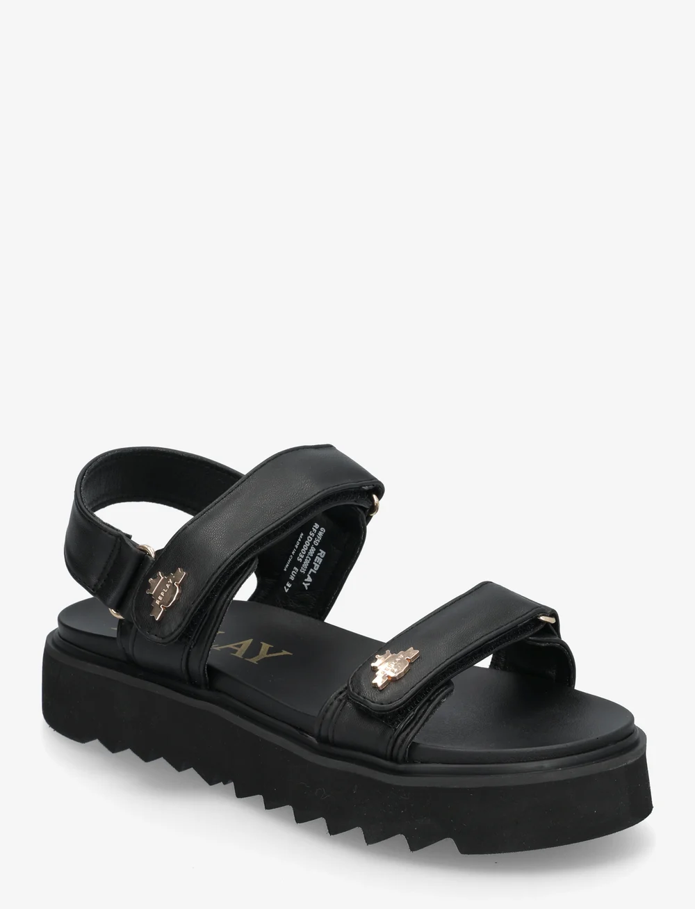 Replay - NEW ALICANTE SHIELD - flade sandaler - black - 0