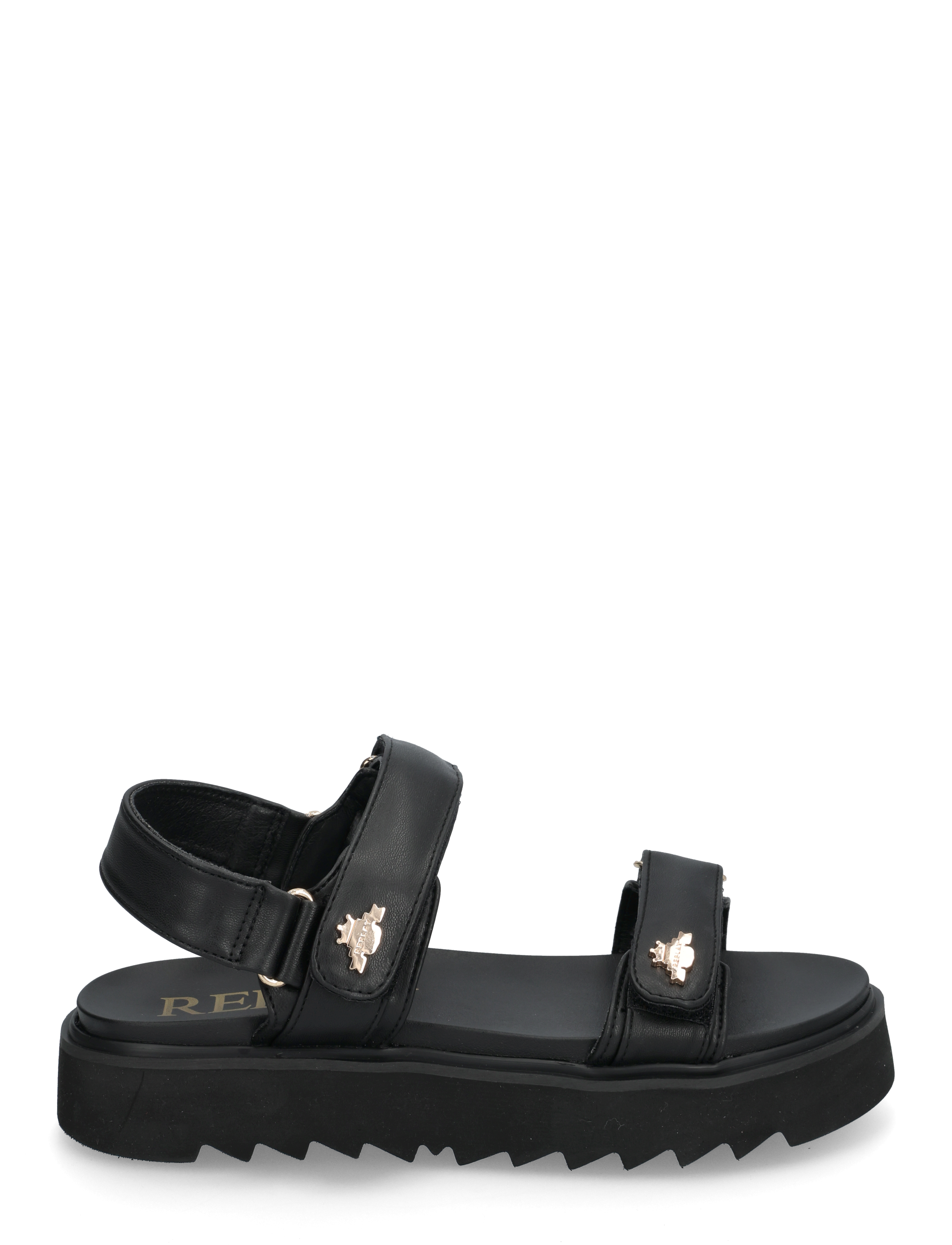 Replay - NEW ALICANTE SHIELD - flat sandals - black - 1
