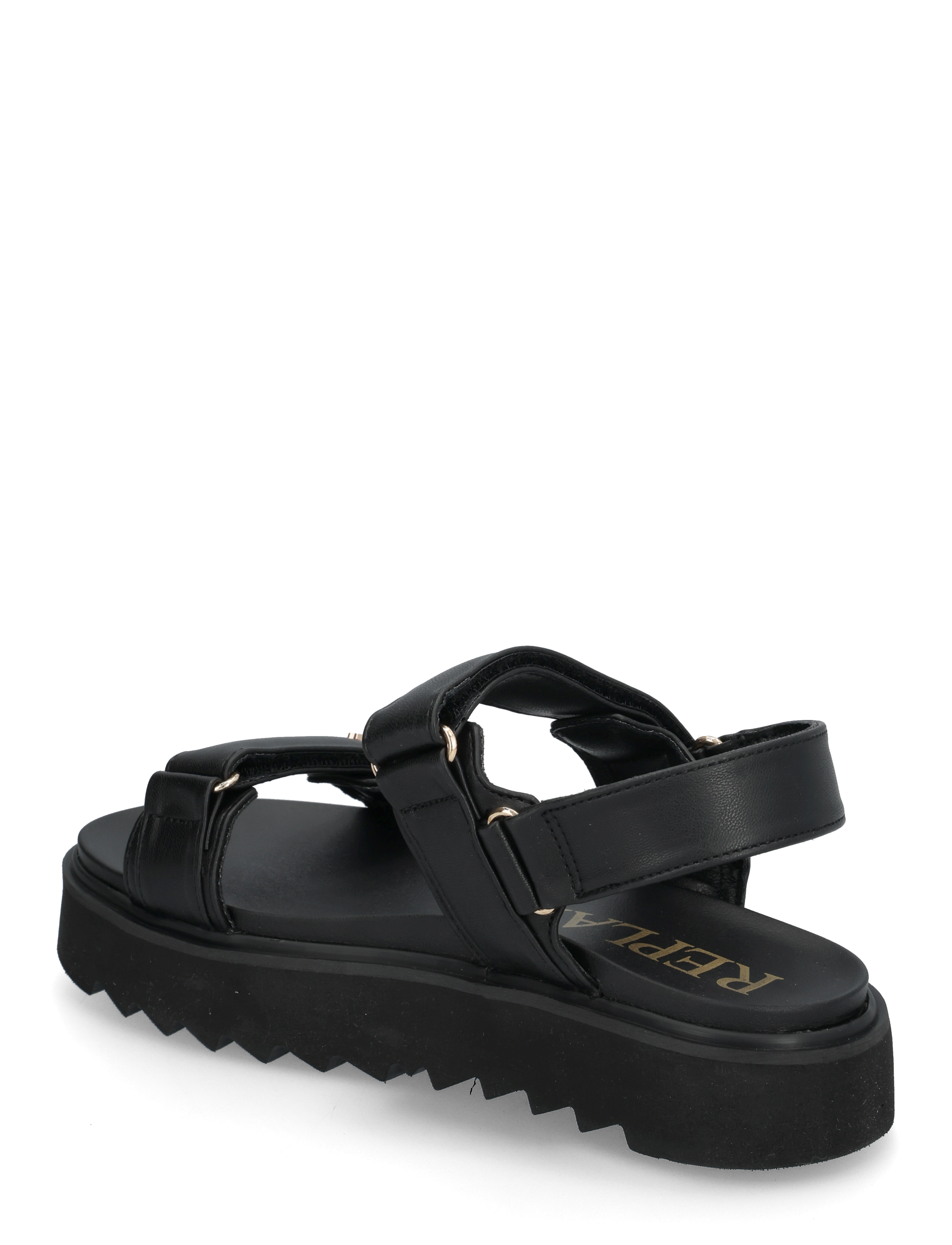 Replay - NEW ALICANTE SHIELD - flat sandals - black - 2
