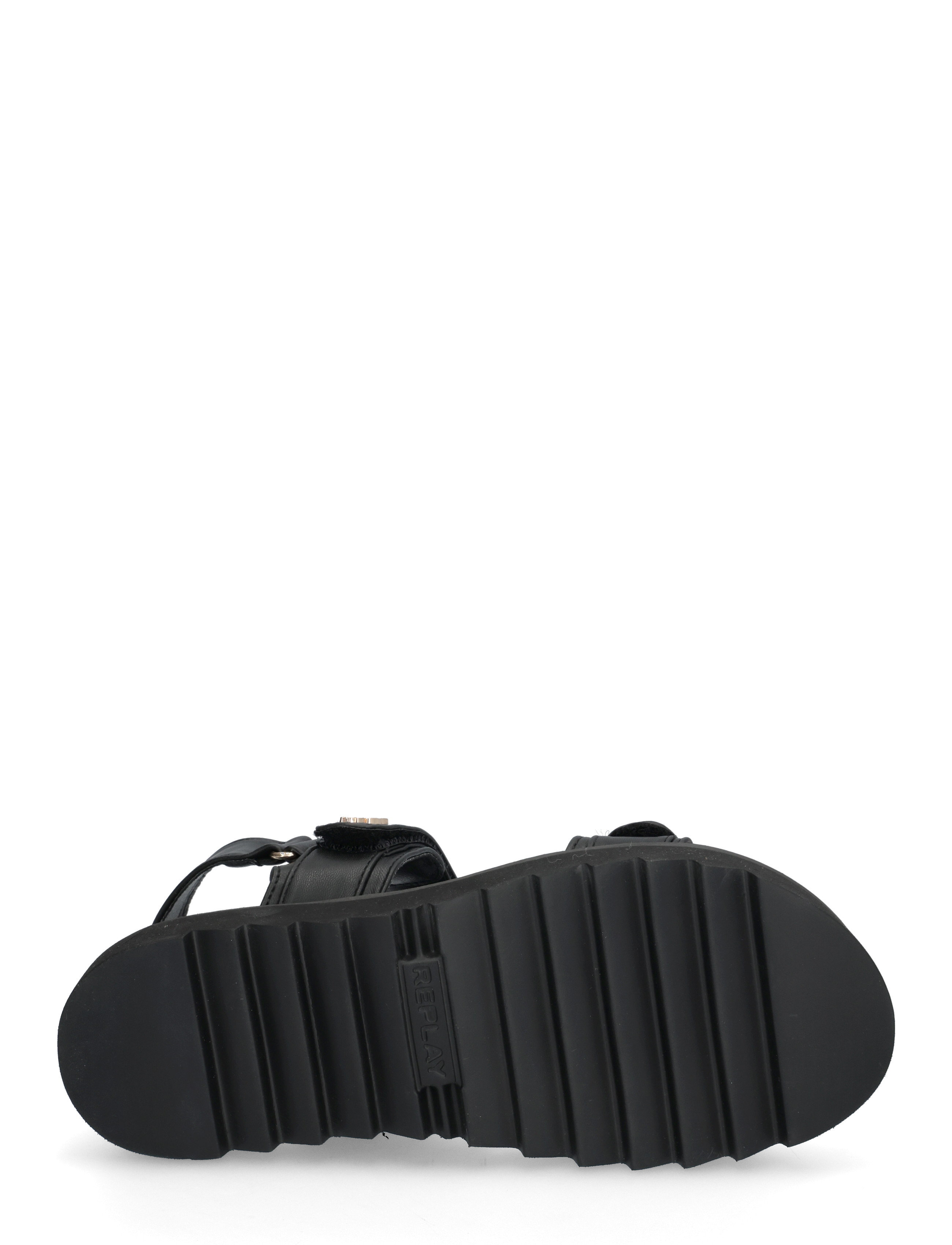 Replay - NEW ALICANTE SHIELD - flat sandals - black - 4