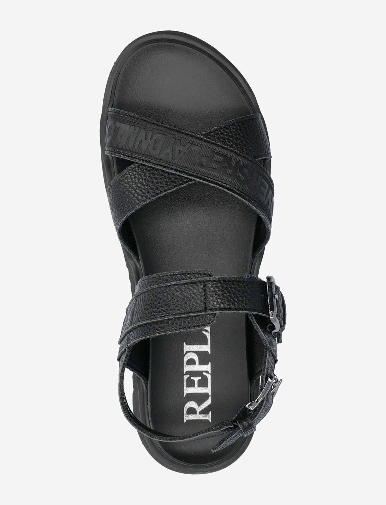 Replay - NEW ALICANTE TUMBLE - flat sandals - black - 3
