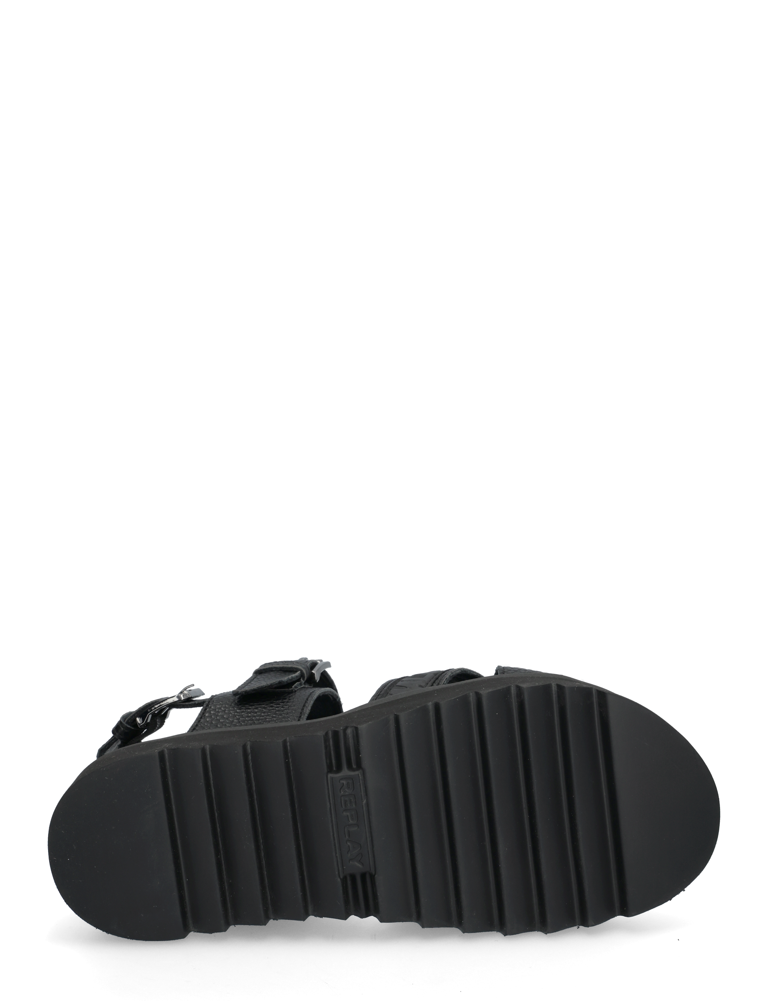 Replay - NEW ALICANTE TUMBLE - sandales plates - black - 4
