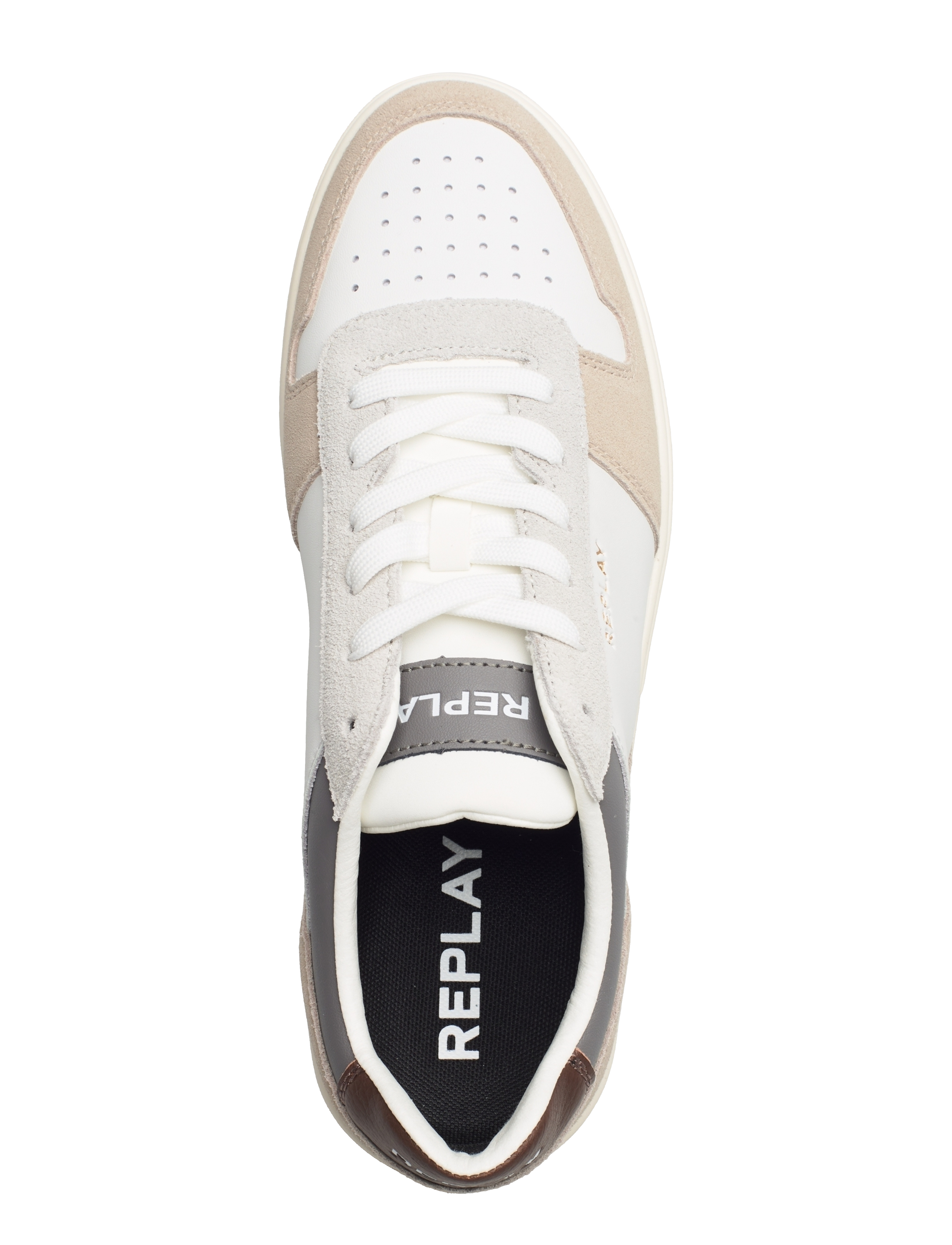Replay - Polys Court 3 Sneake - white beige - 3