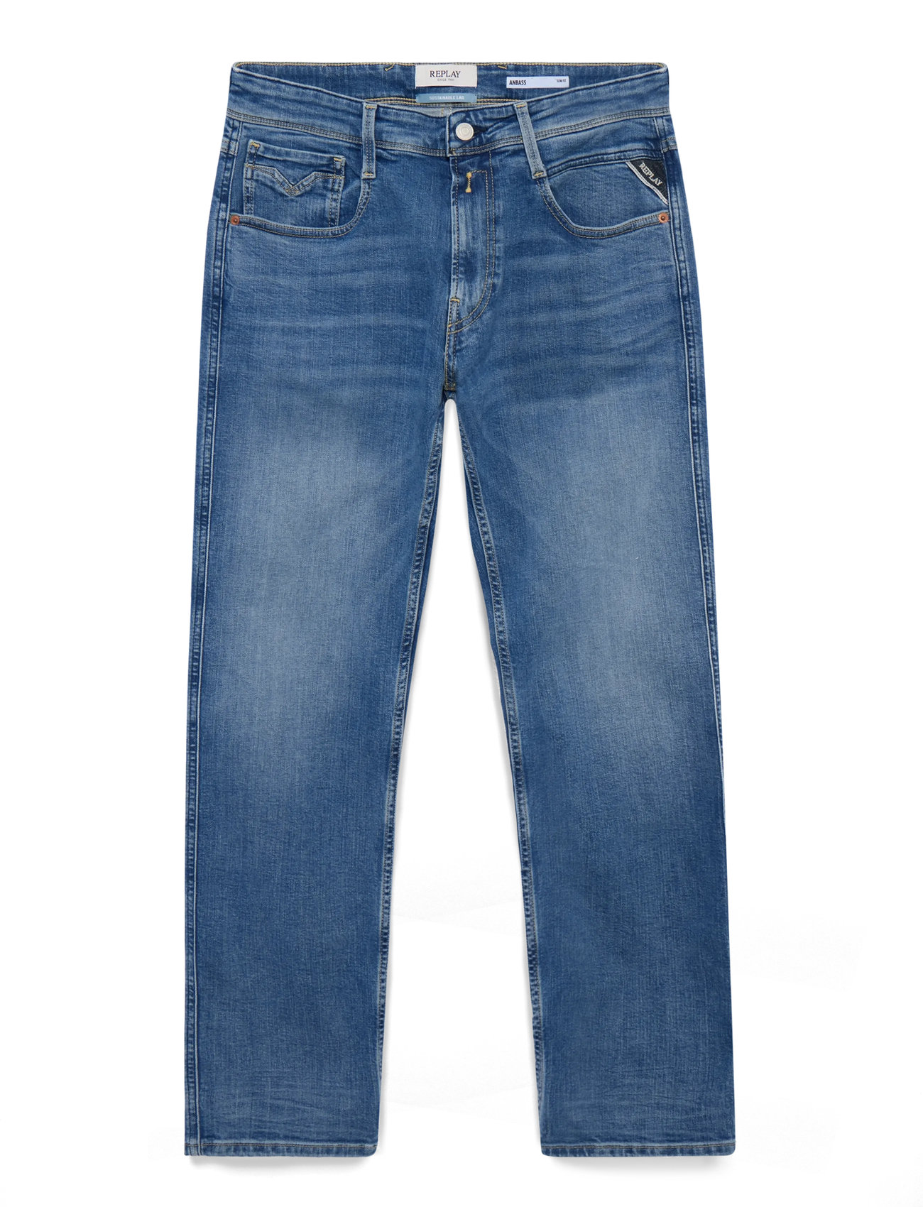 Replay Anbass Trousers Slim 573 Eco Plus - - 33 x 32 1