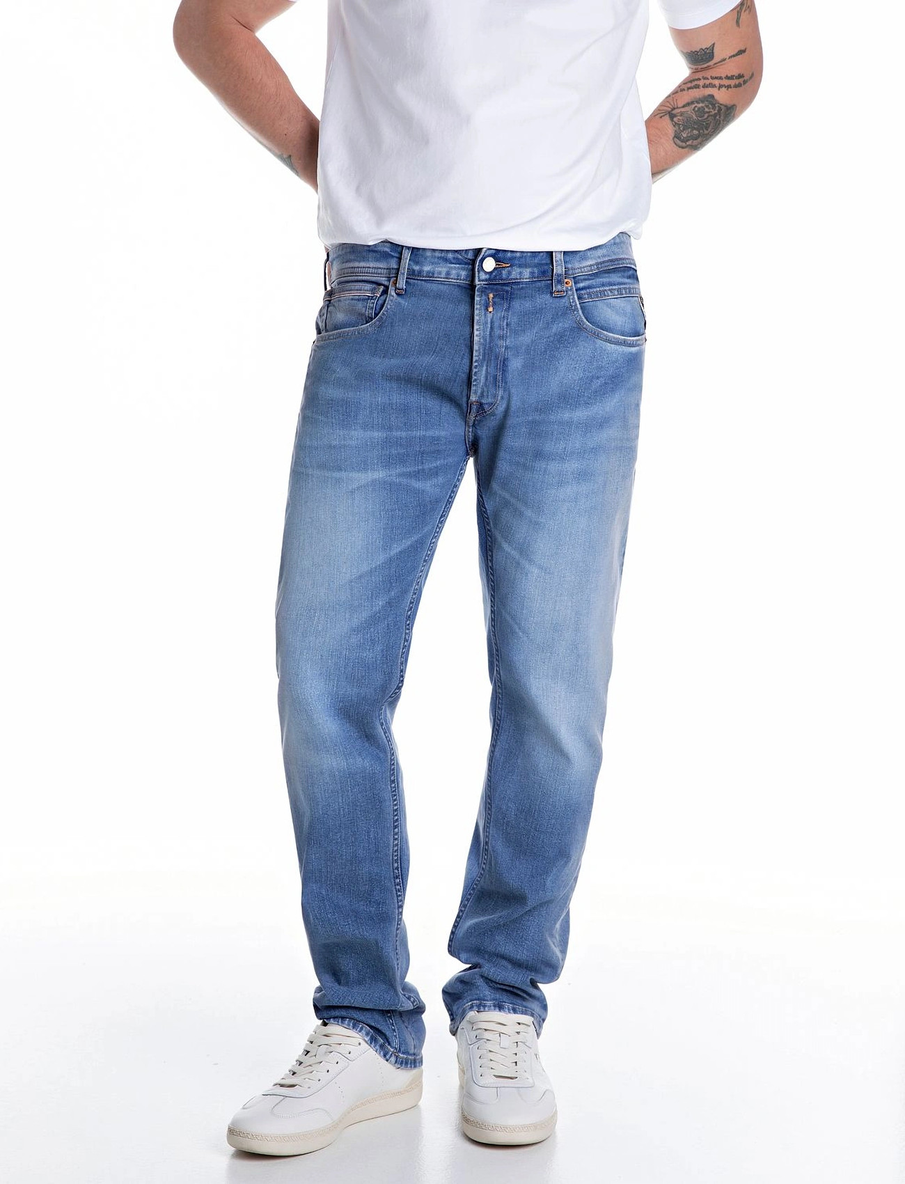 Replay Grover Trousers Straight 573 Eco Plus - Blue - 32 x 30 2