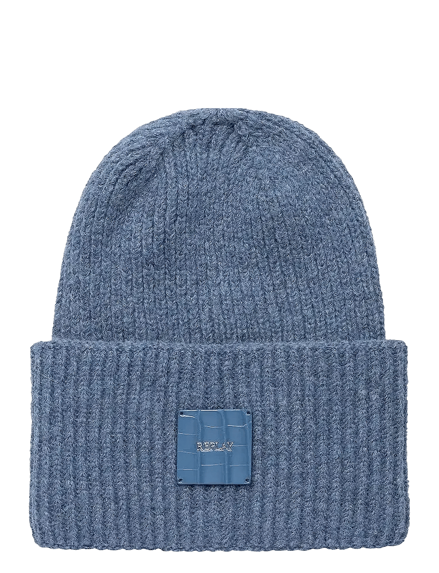 Replay - Blue Woman Hat - megztos kepurės - blue - 0