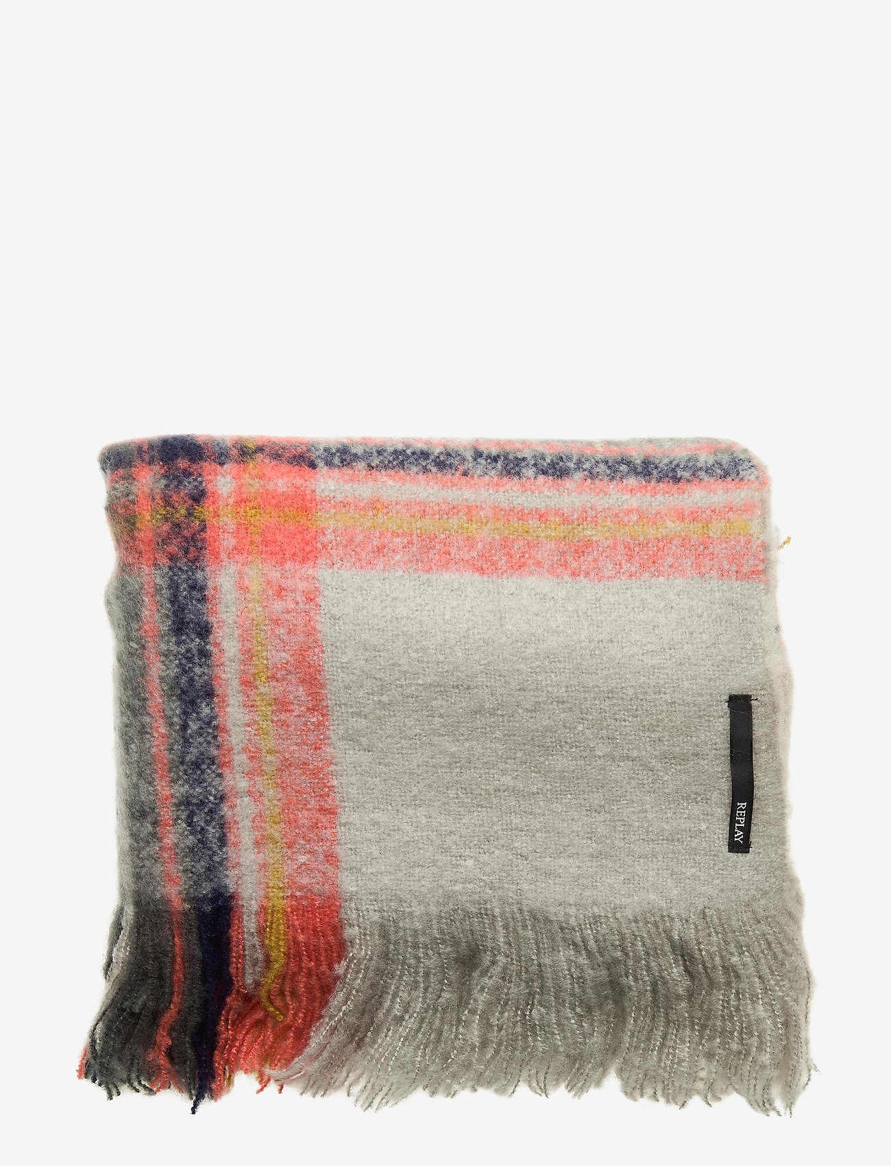 Replay - Scarf - lt grey-red lips-brown grey - 1