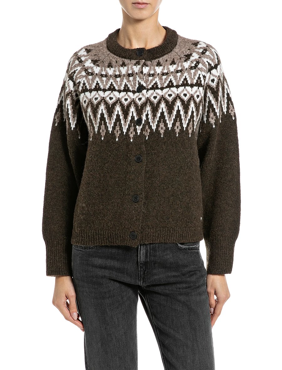Replay - Sweater CROPPED - crop tops - multi coloured - 0