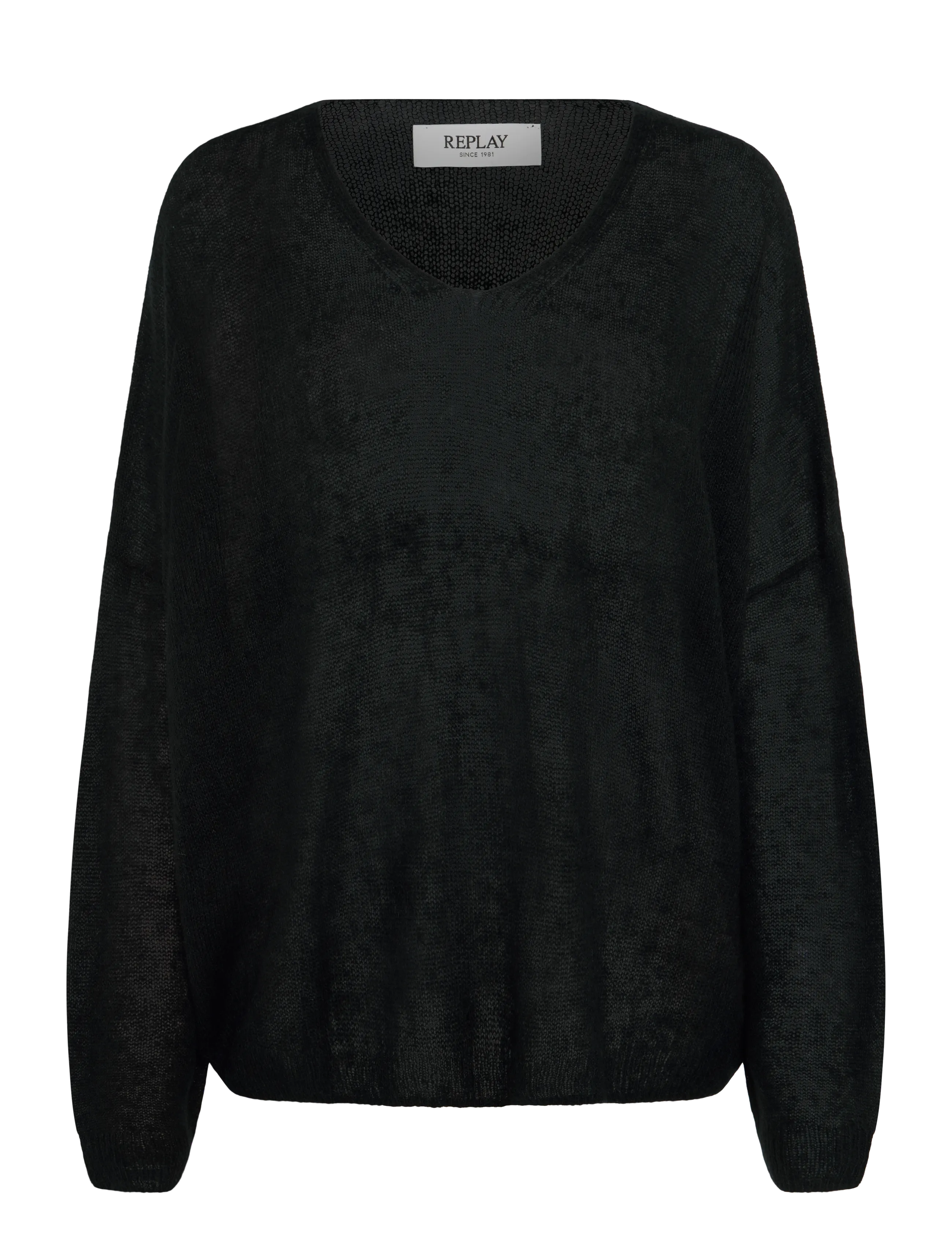 Replay Sweater OVER - Kleidung - BLACK / black