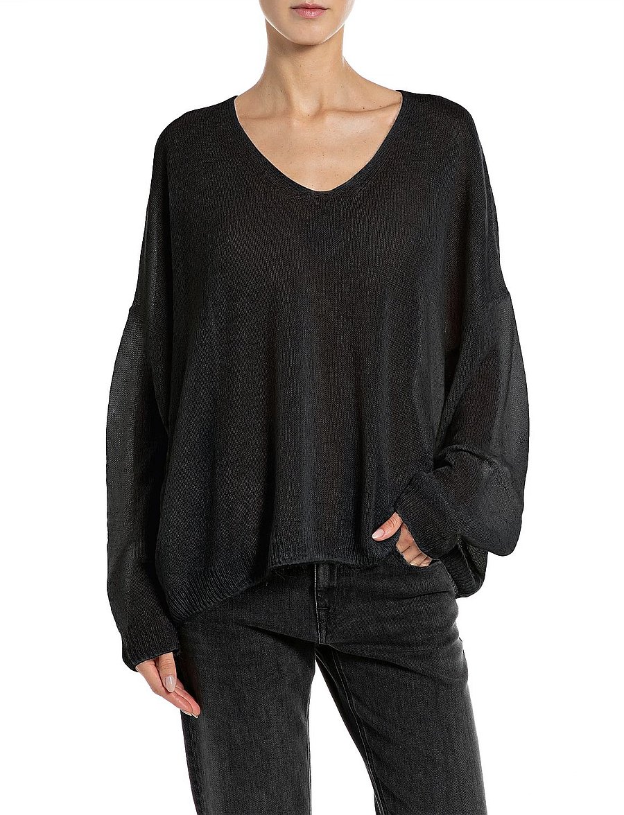 Replay - Sweater OVER - pullover - black - 0