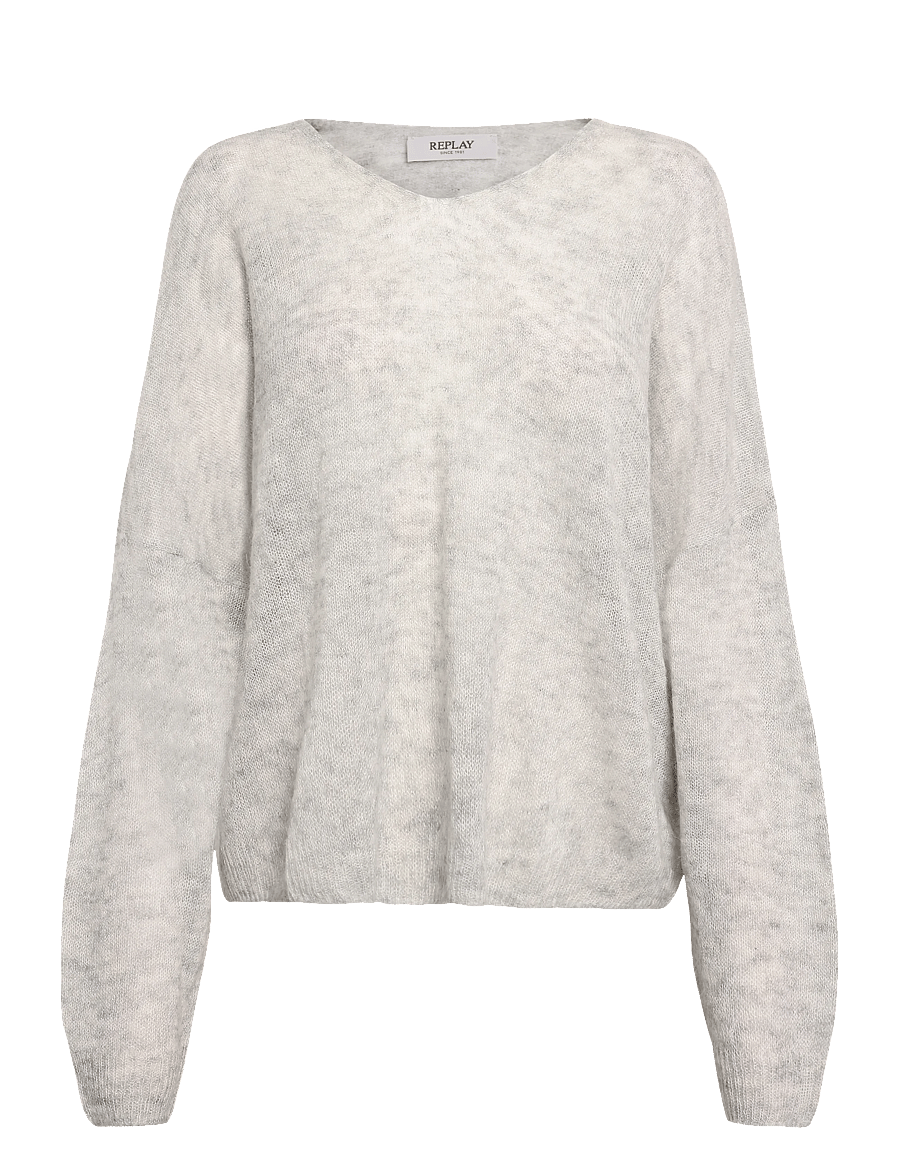 Replay - Sweater OVER - stickade tröjor - grey - 1