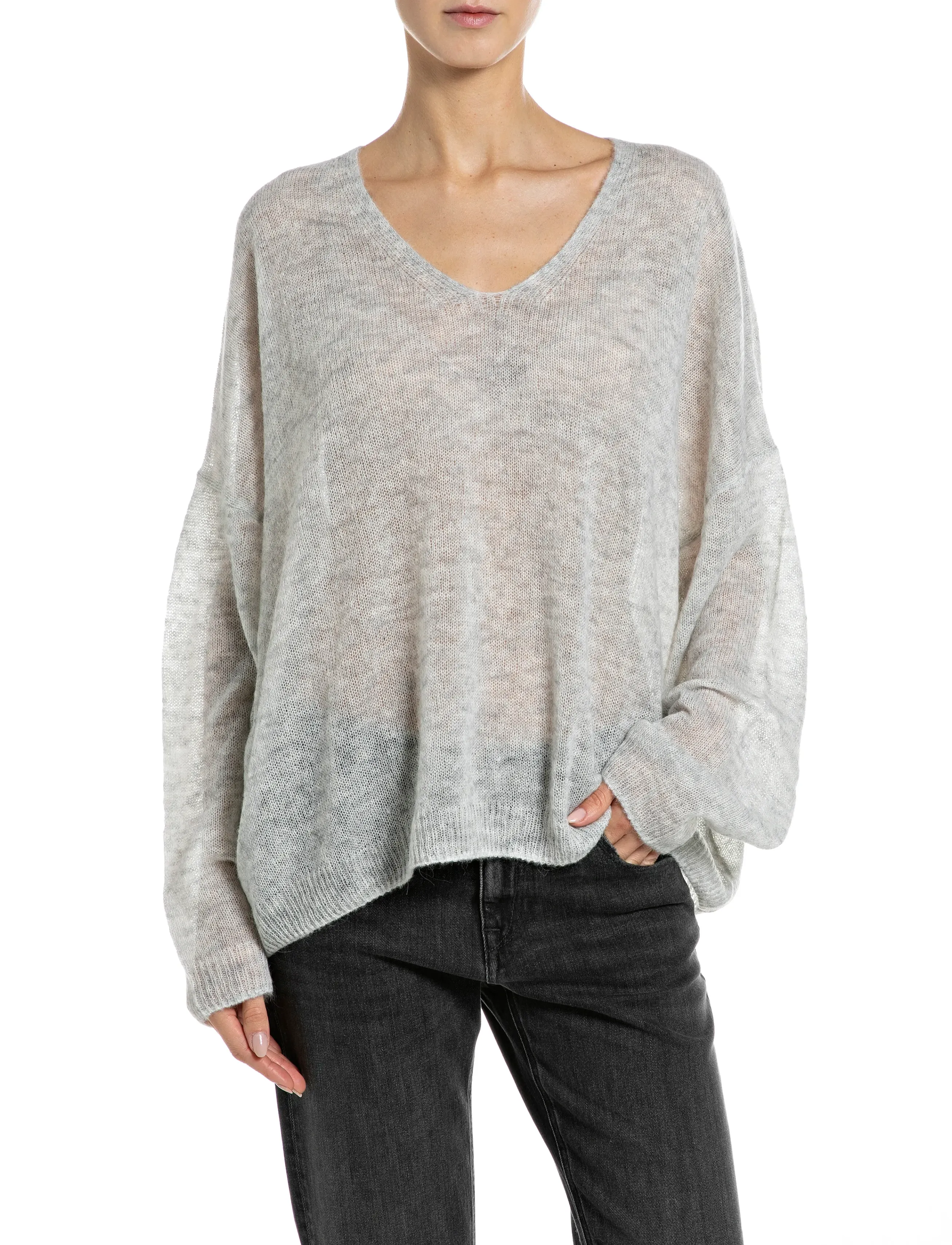 Replay - Sweater OVER - grey - 0