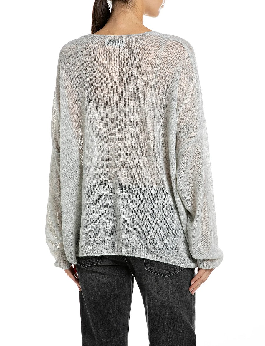Replay - Sweater OVER - stickade tröjor - grey - 3