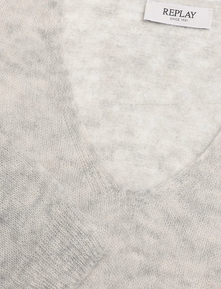 Replay - Sweater OVER - stickade tröjor - grey - 5