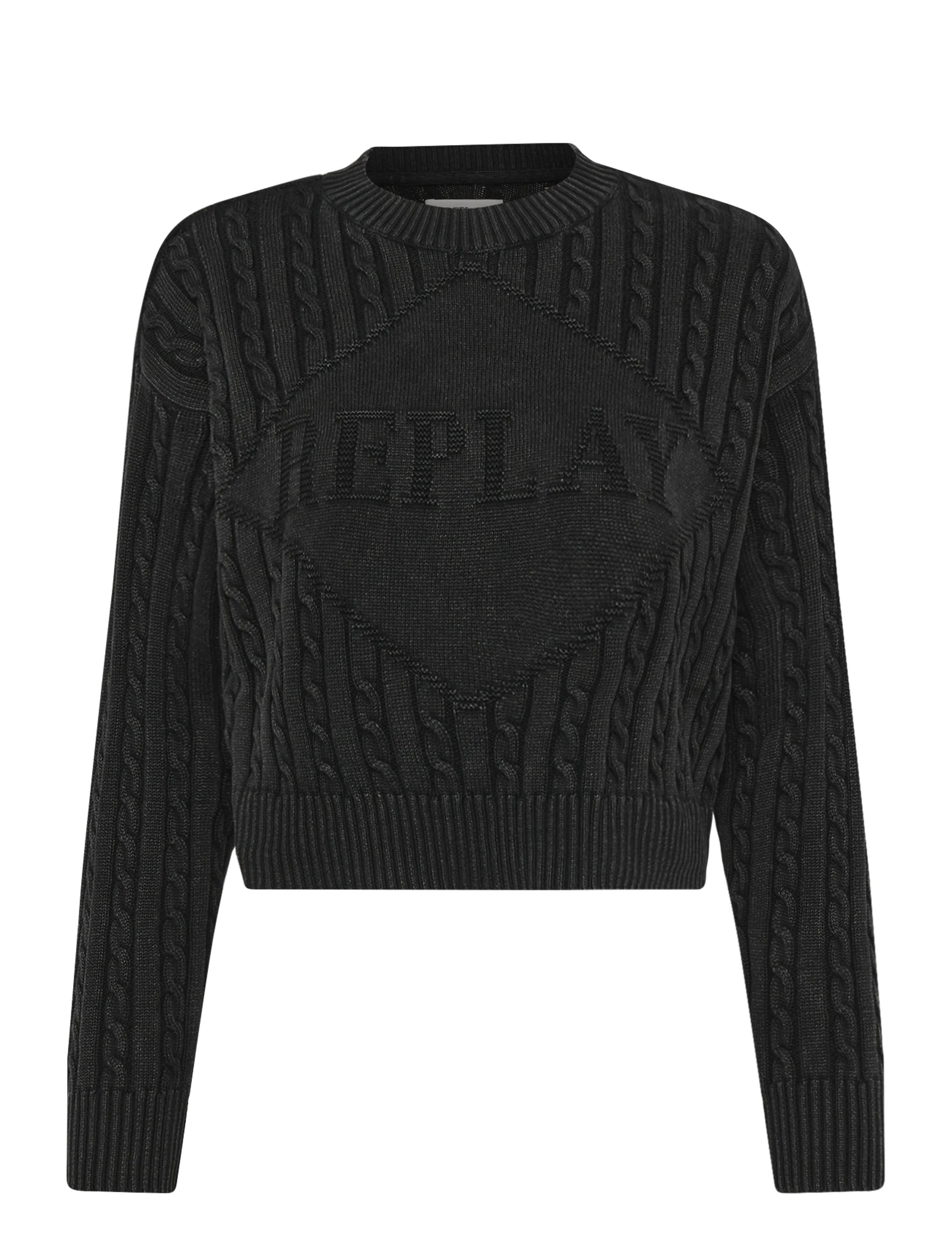 Replay RELAXED   NATURAL COMPONENT Sweater - T-Shirts & Tops - BLACK / black