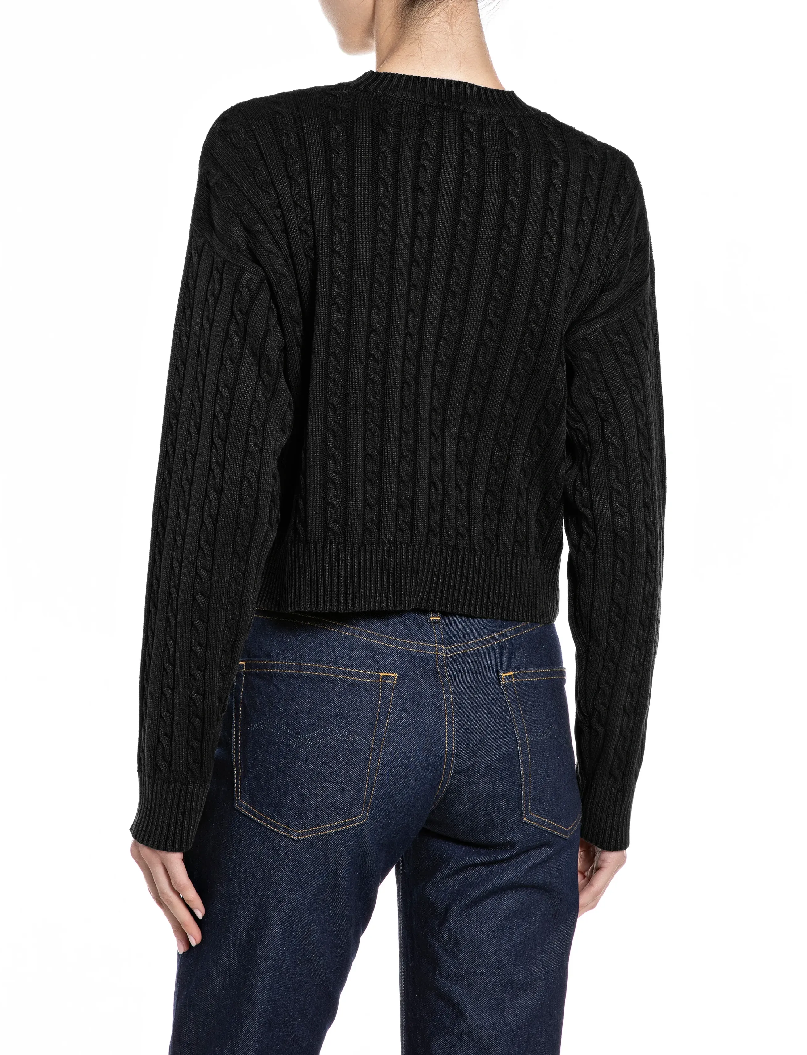 Replay - RELAXED   NATURAL COMPONENT Sweater - black - 3