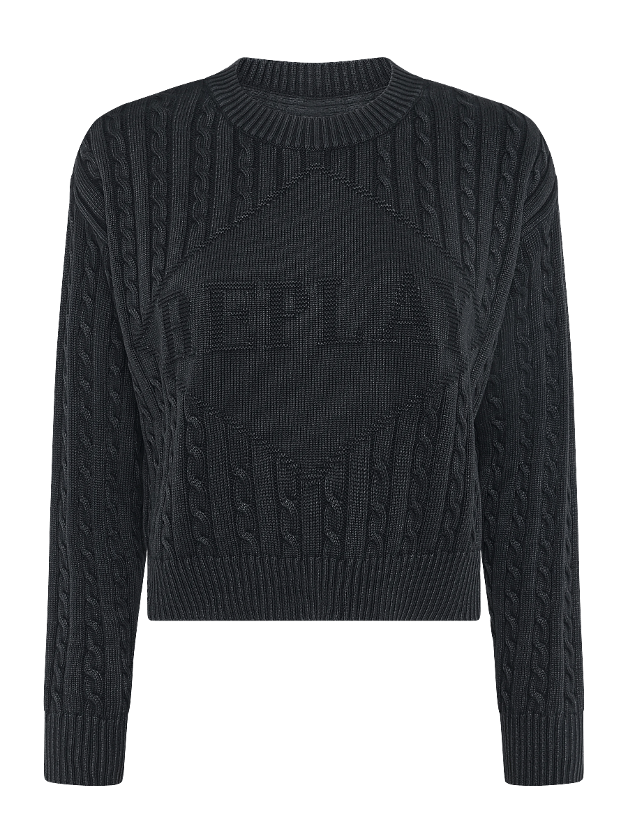 Replay - RELAXED NATURAL COMPONENT Sweater - crop tops - blue - 1