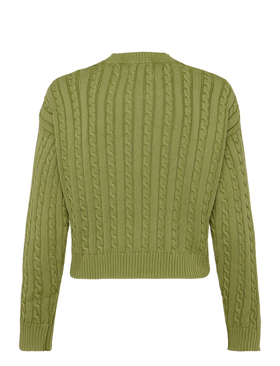 Replay - RELAXED NATURAL COMPONENT Sweater - crop tops - green - 2