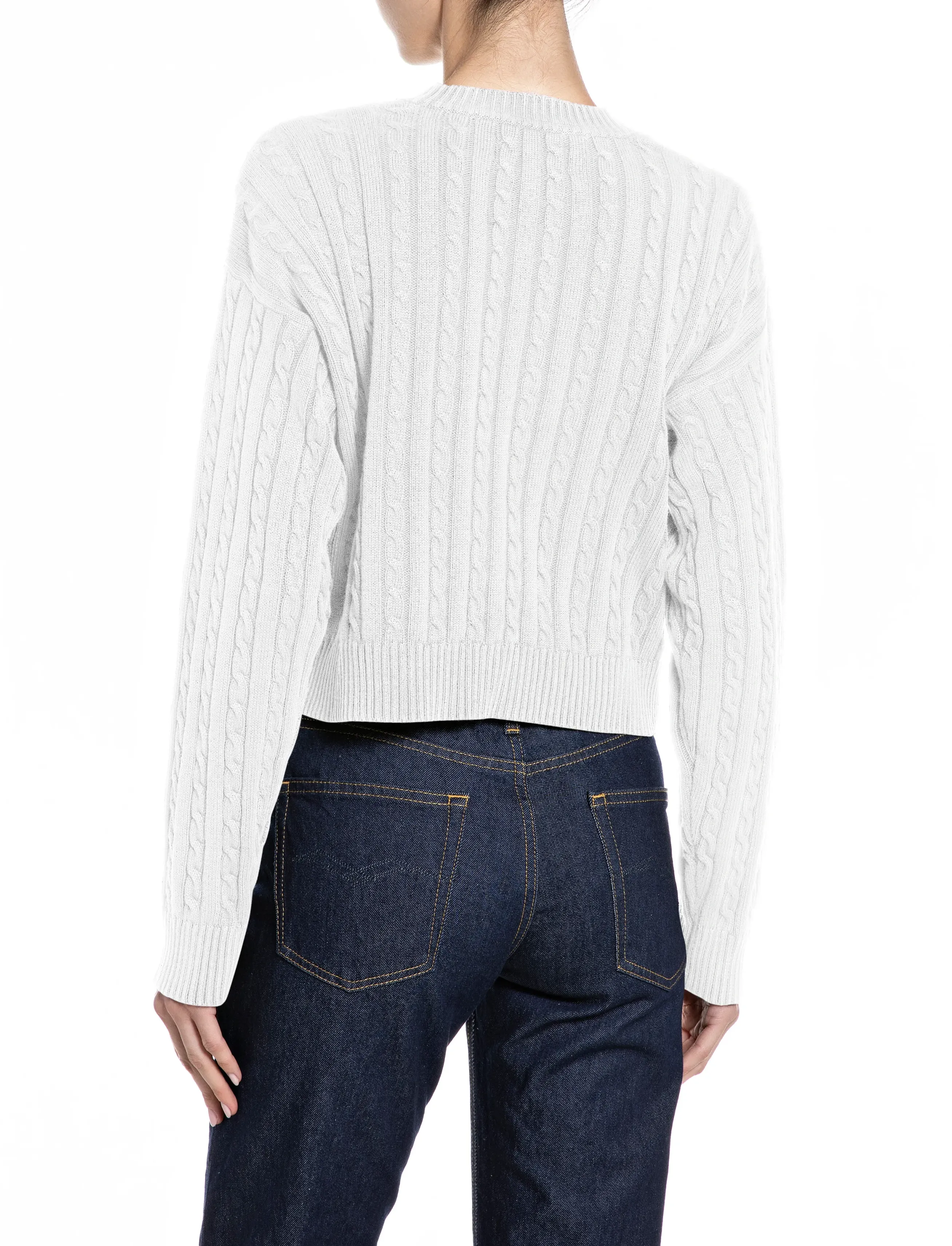 Replay - RELAXED   NATURAL COMPONENT Sweater - crop tops - white - 3