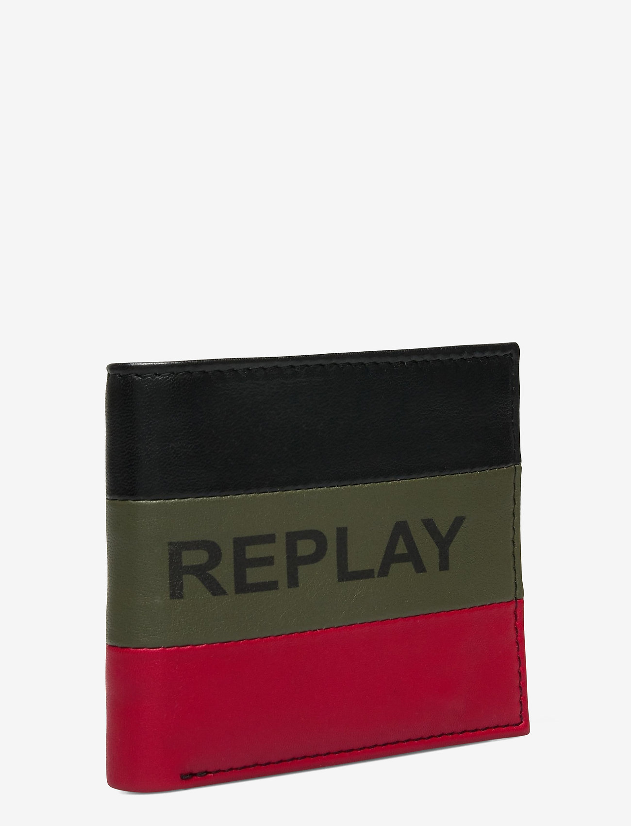 Replay - Wallet - blk-green-gloss red - 2