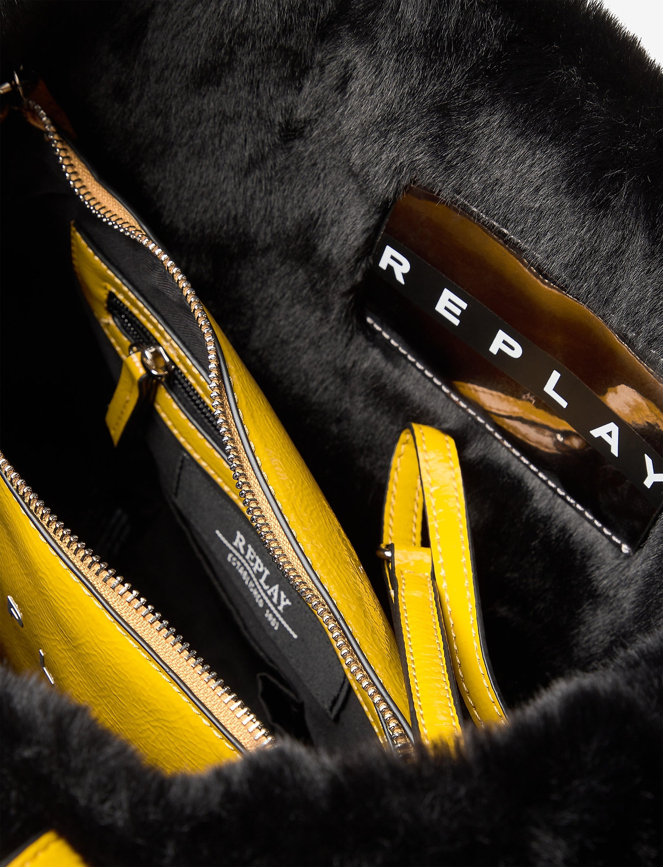 Replay - Bag - black-dk yellow - 4