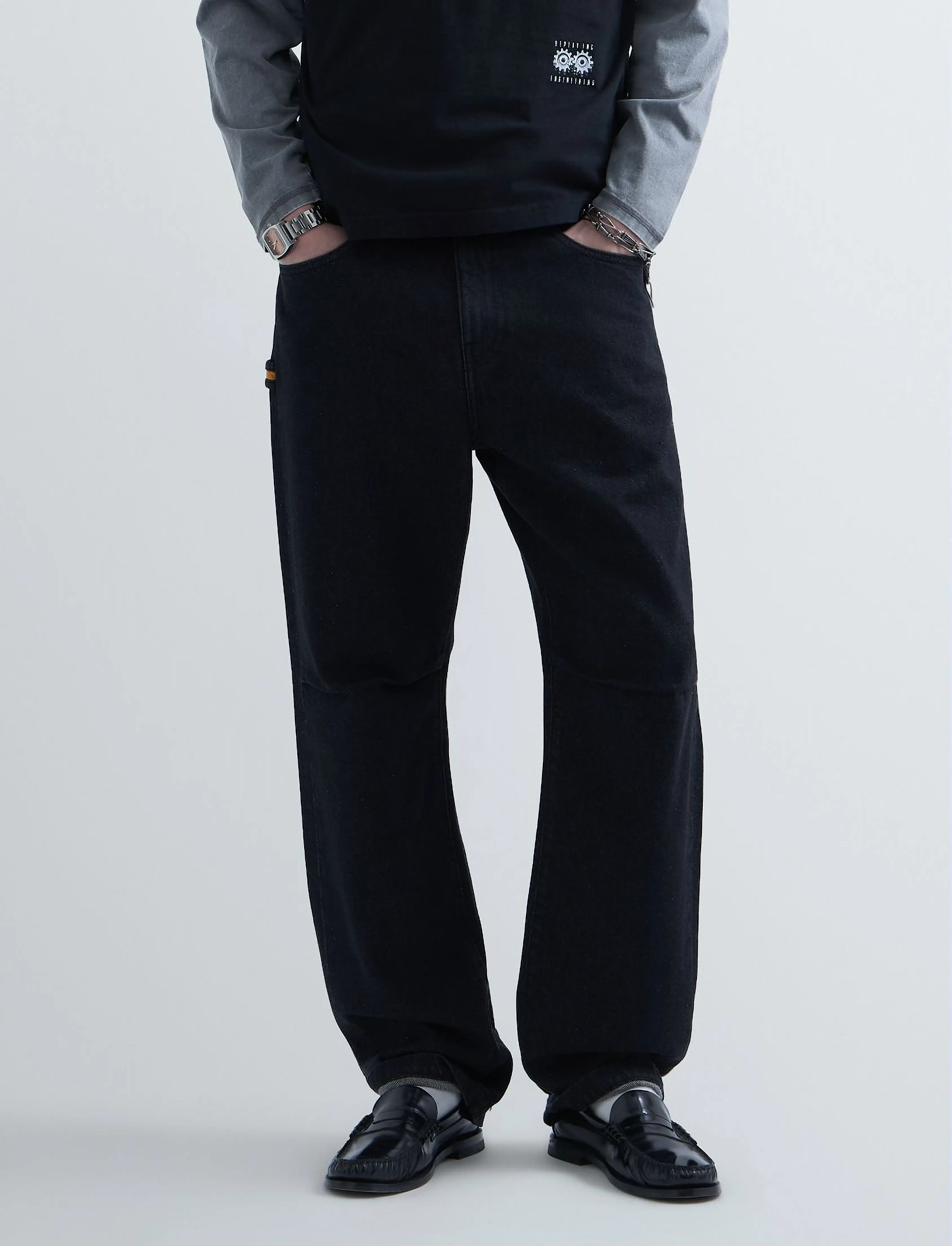 Replay - Trousers - trousers & jeans - black - 4