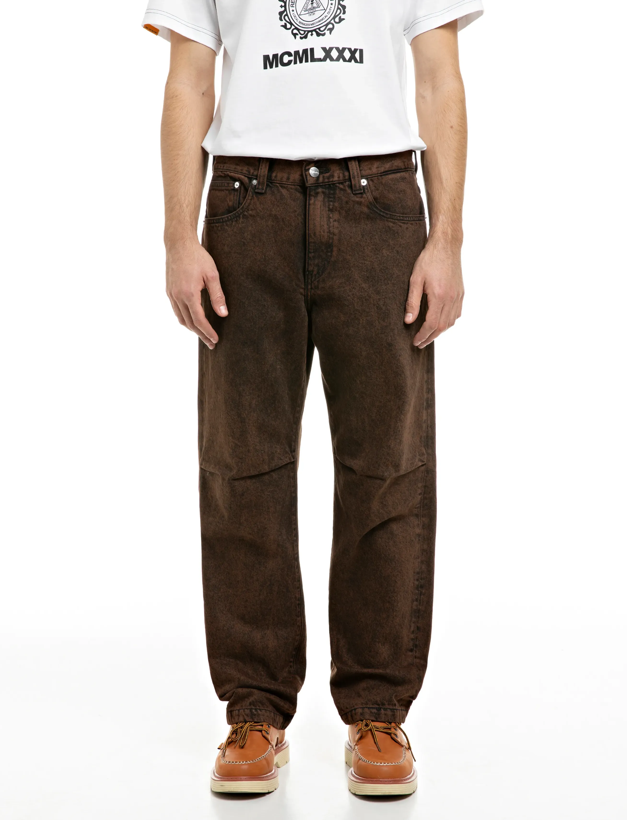 Replay - Trousers STRAIGHT - bukser & jeans - brown - 0