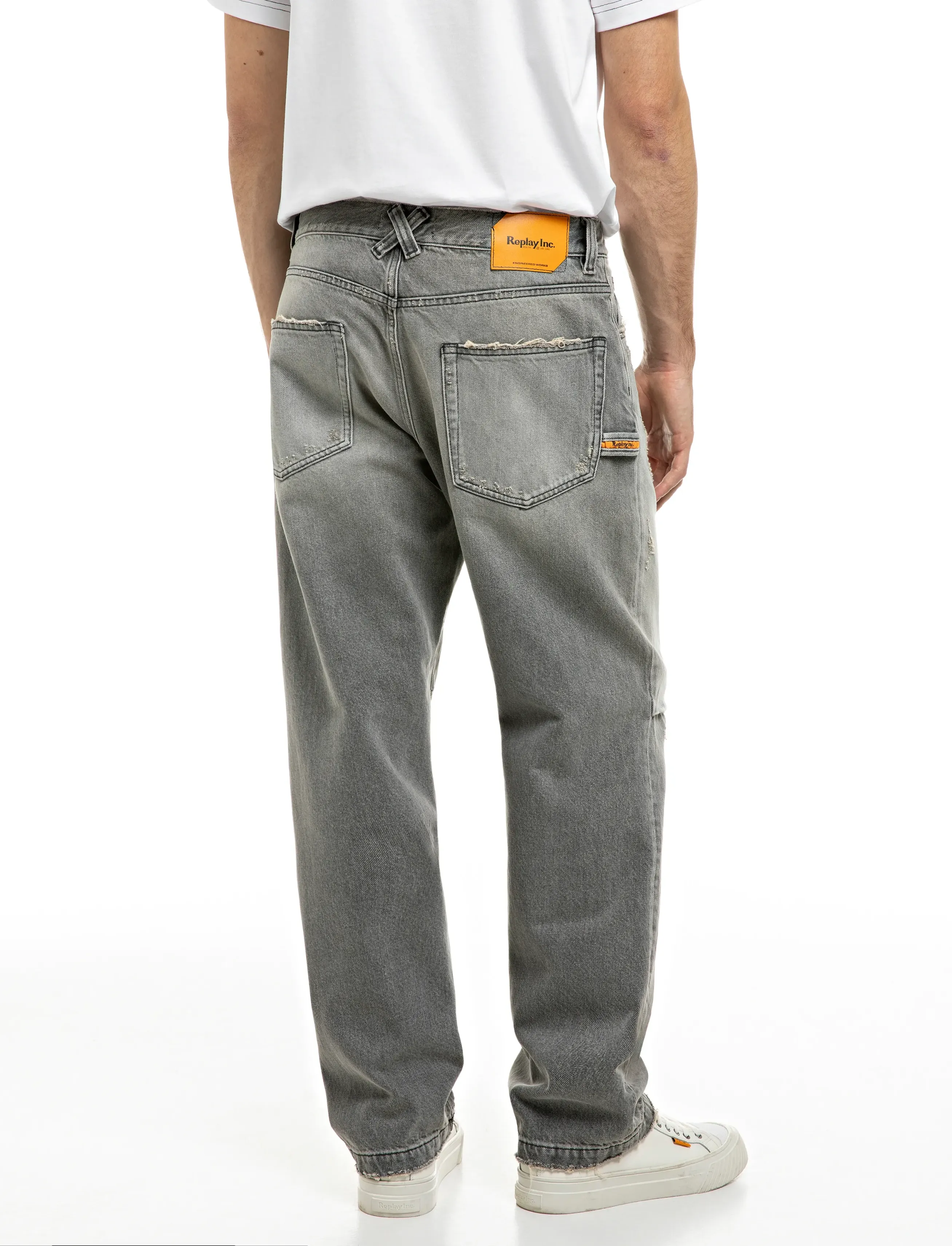 Replay - Trousers STRAIGHT - bukser & jeans - grey - 3