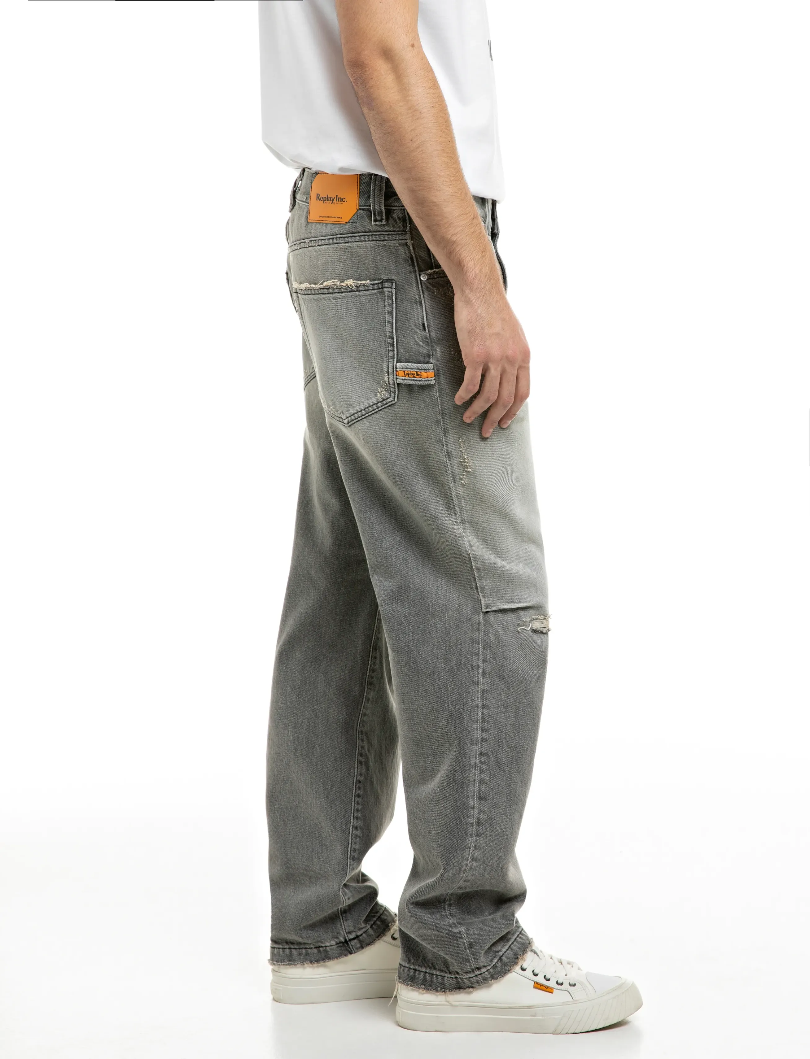 Replay - Trousers STRAIGHT - bukser & jeans - grey - 4