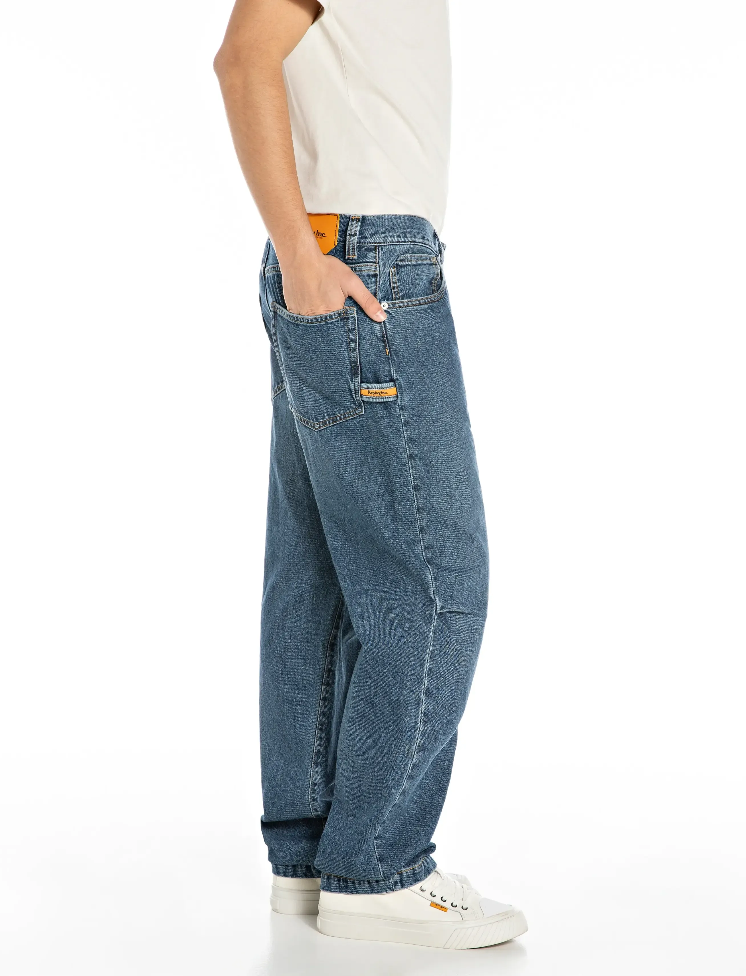 Replay - Trousers STRAIGHT - blue - 4