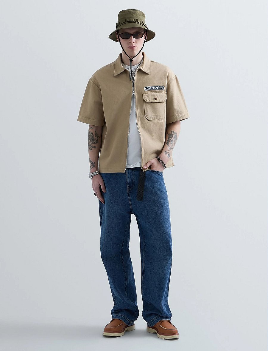 Replay - Trousers BAGGY - loose jeans - blue - 0