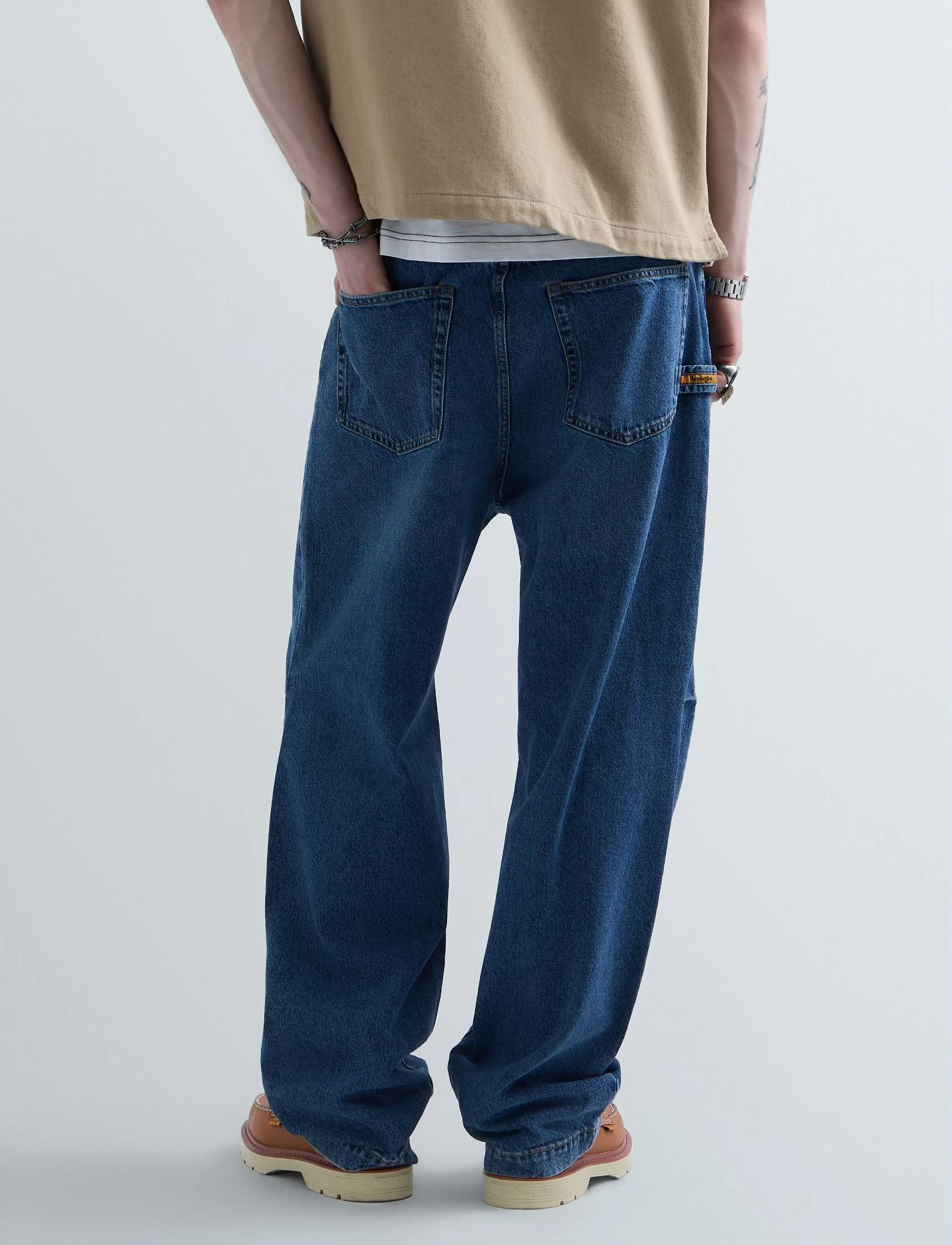 Replay - Trousers BAGGY - byxor & jeans - blue - 3