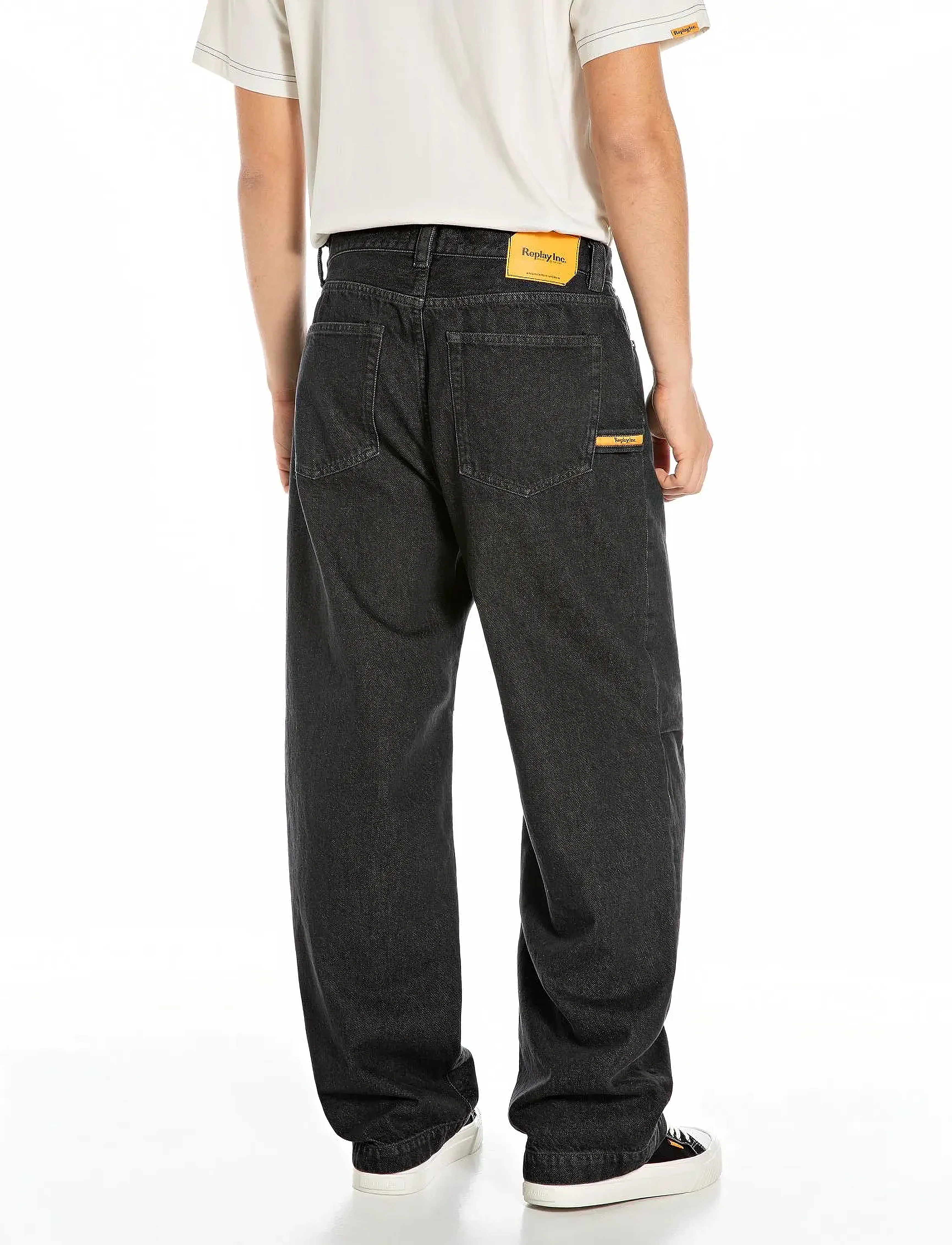 Replay - Trousers BAGGY - bukser & jeans - black - 3