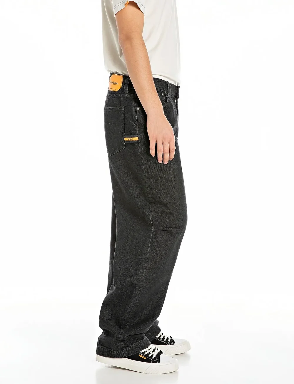 Replay - Trousers - loose jeans - black - 4