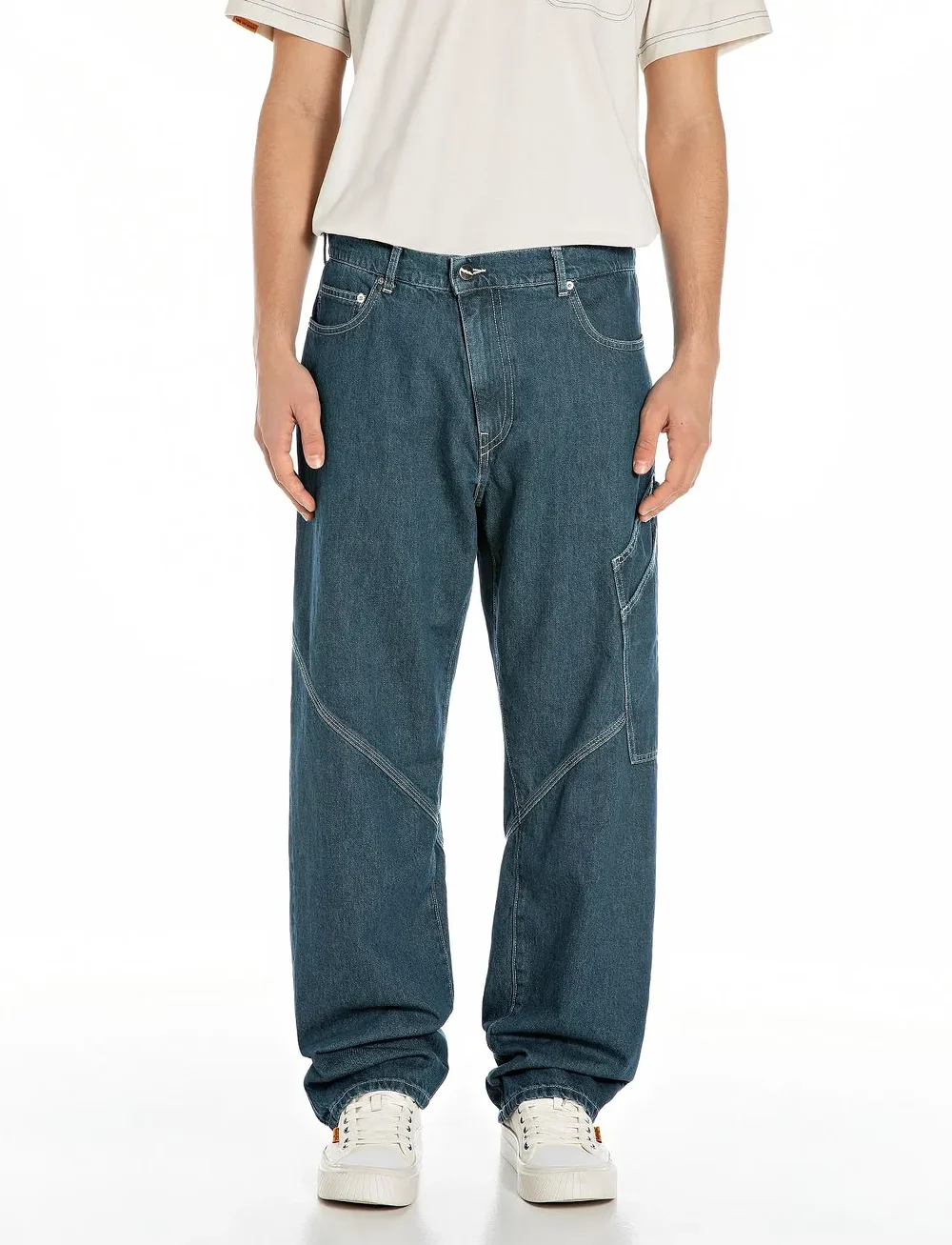 Replay - Trousers - loose jeans - blue - 0