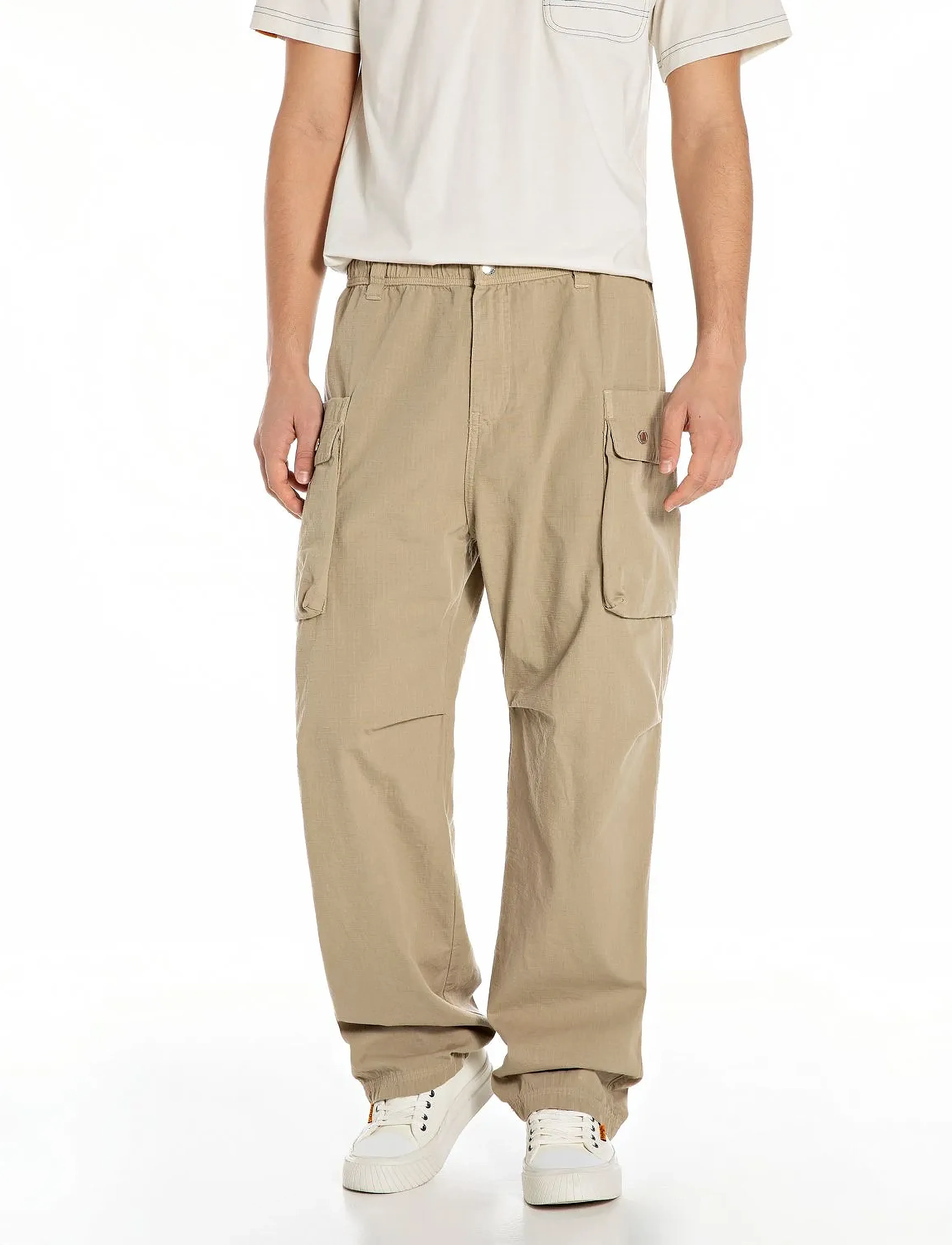 Replay Trousers, 32, Beige, Bukser > Cargo-Bukser, Herre