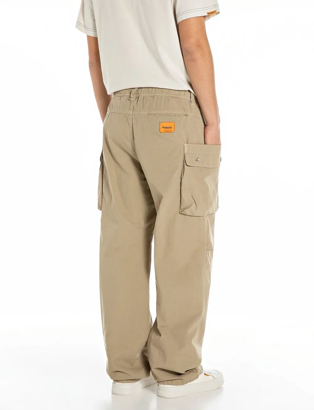 Replay - Trousers - cargobyxor - khaki green - 3