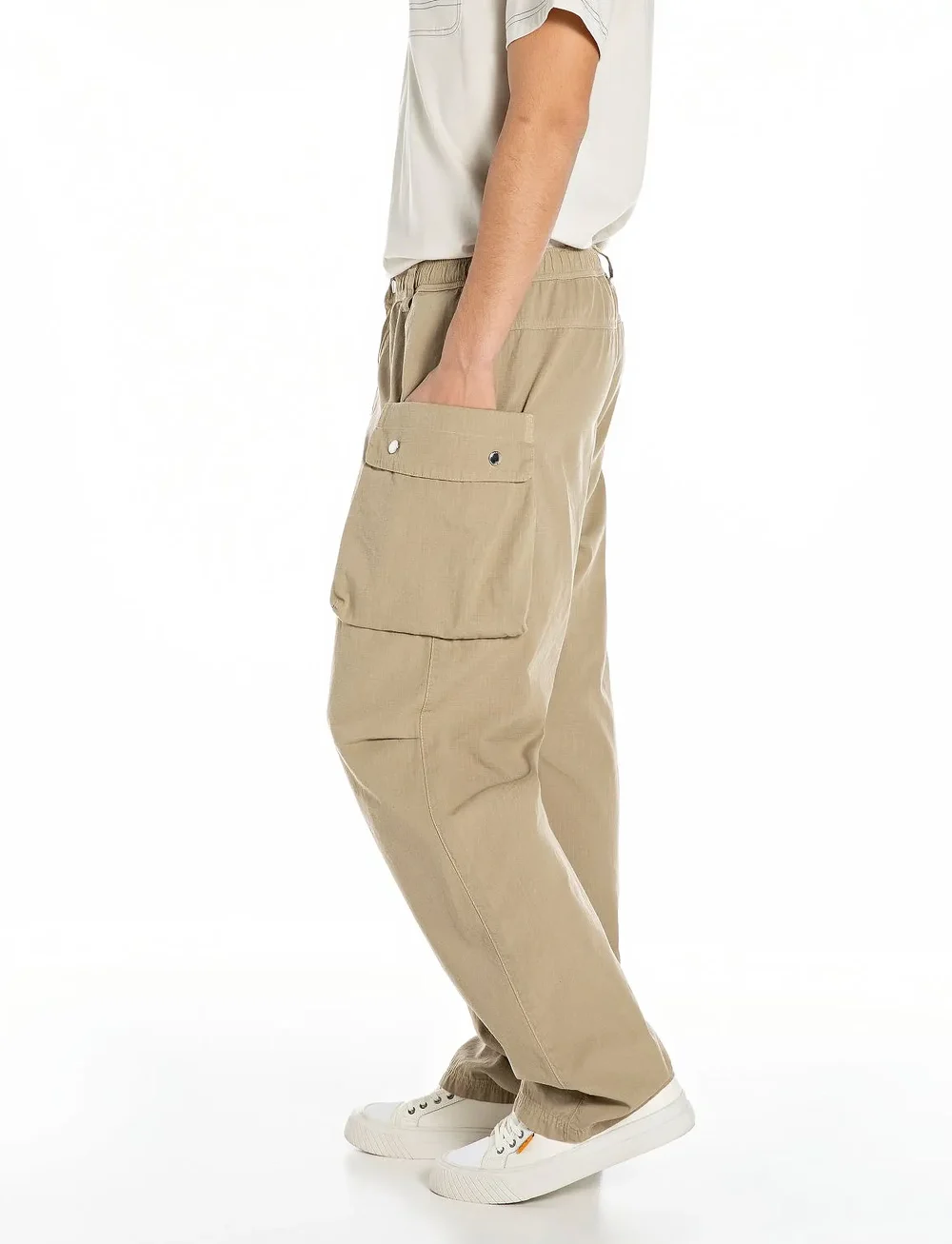 Replay - Trousers - cargobyxor - khaki green - 4