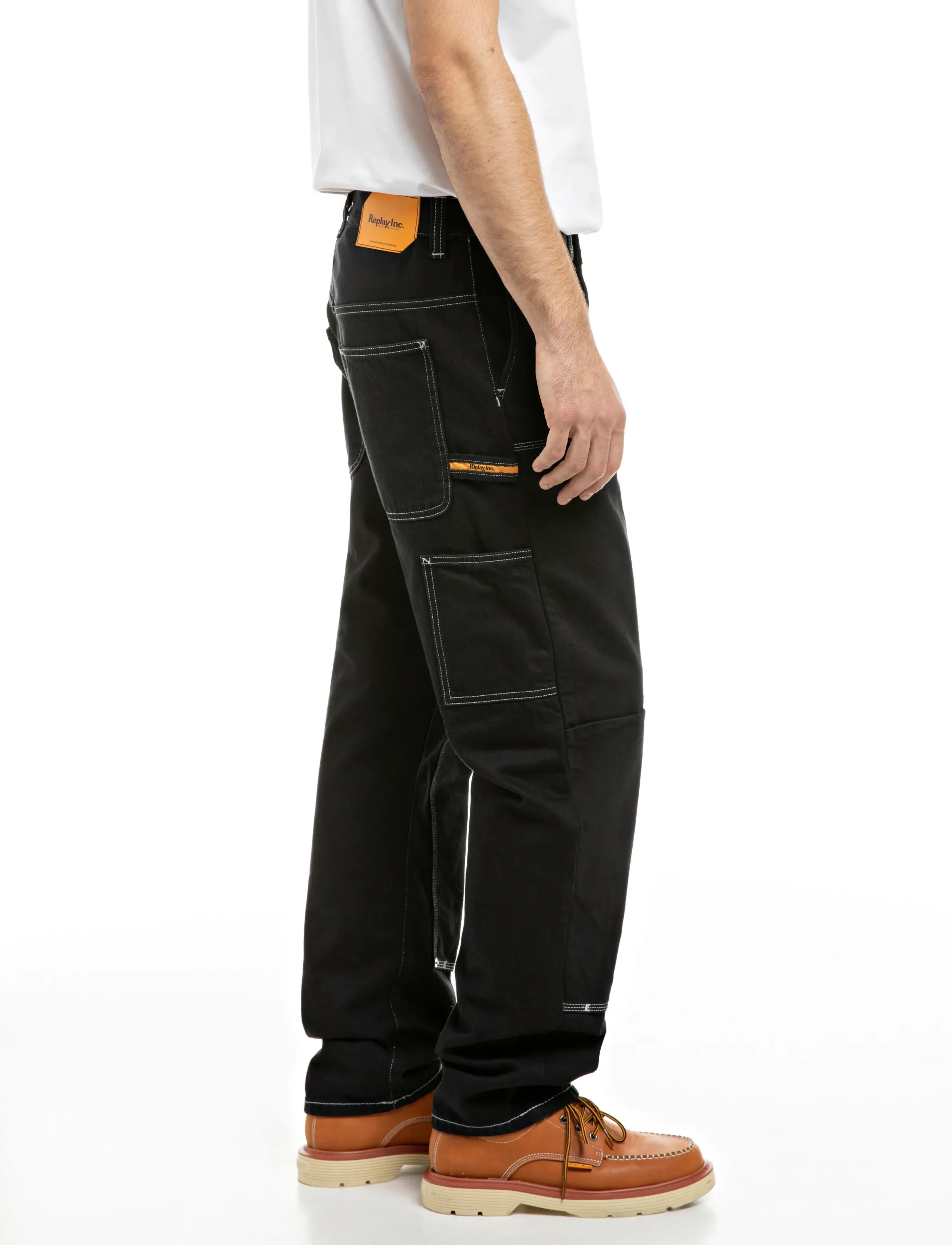 Replay - Trousers STRAIGHT - bukser & jeans - black - 4