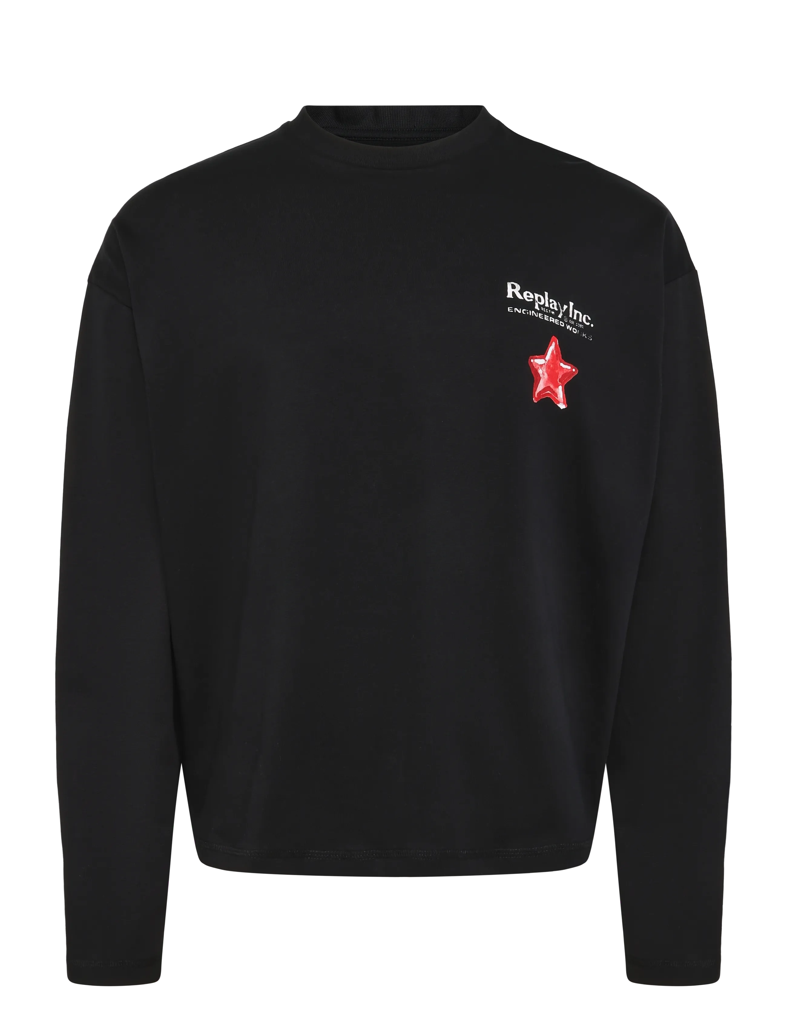 Replay - Long-sleeved t-shirt BOXY - black - 1