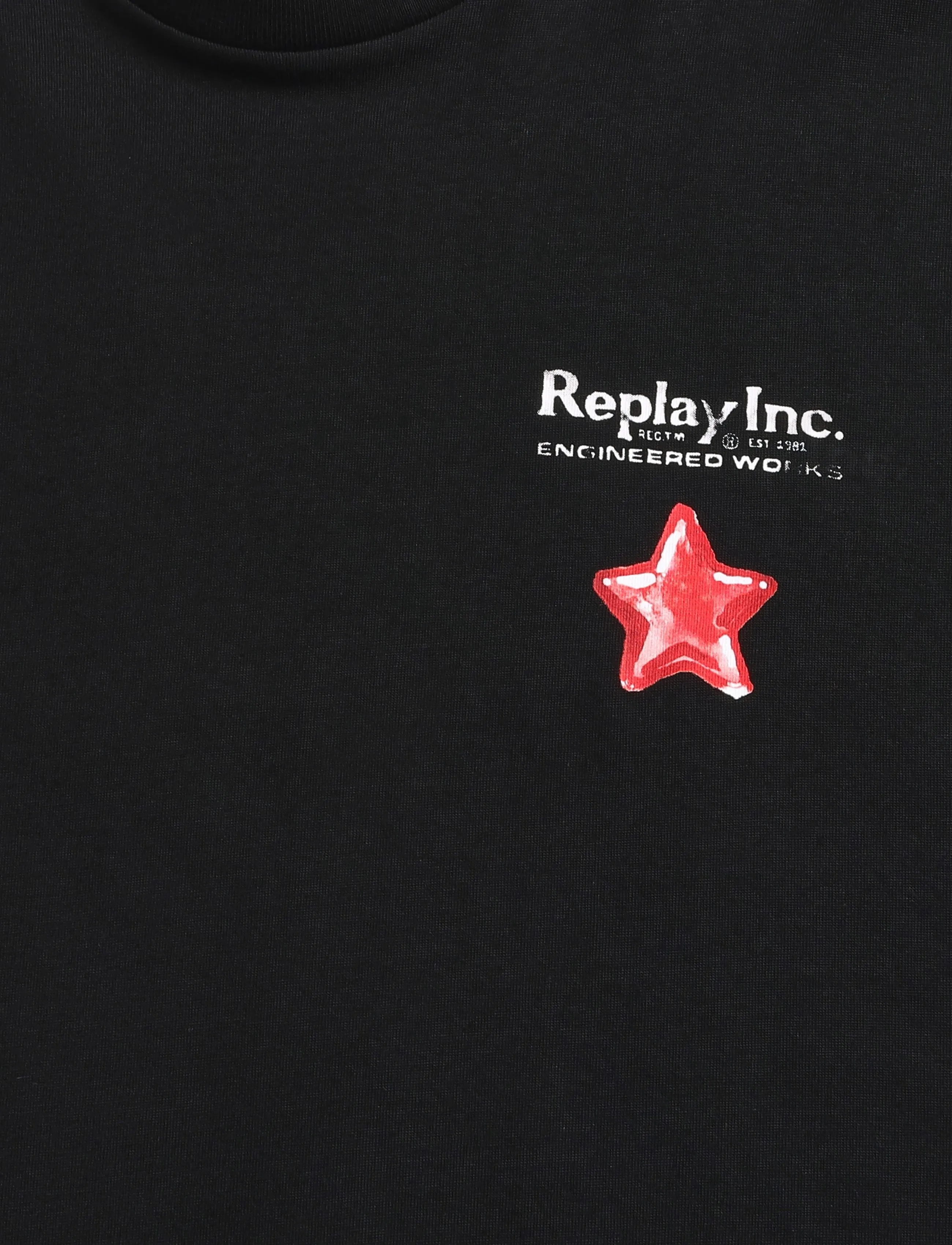 Replay - Long-sleeved t-shirt BOXY - black - 4